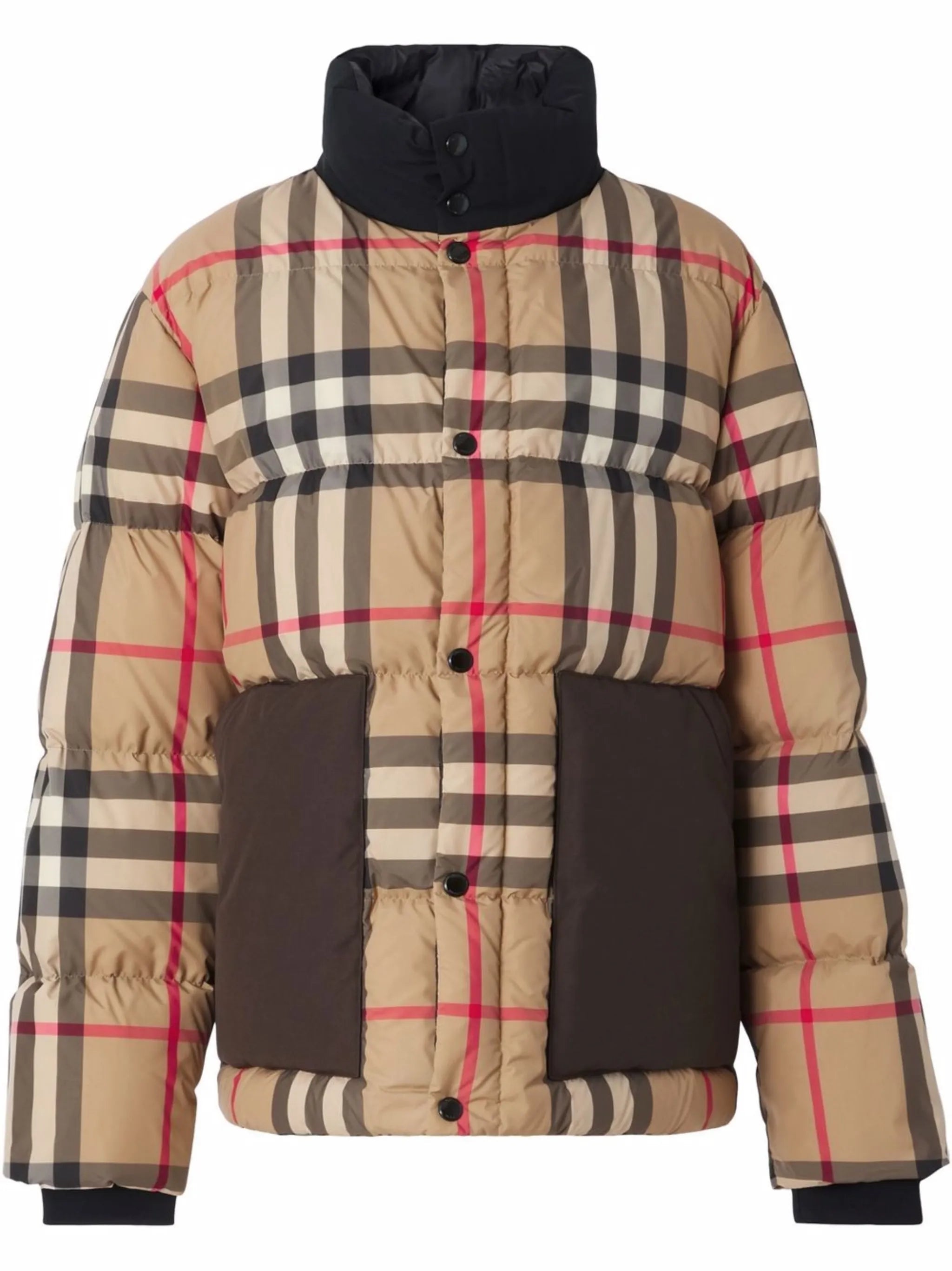 check puffer jacket