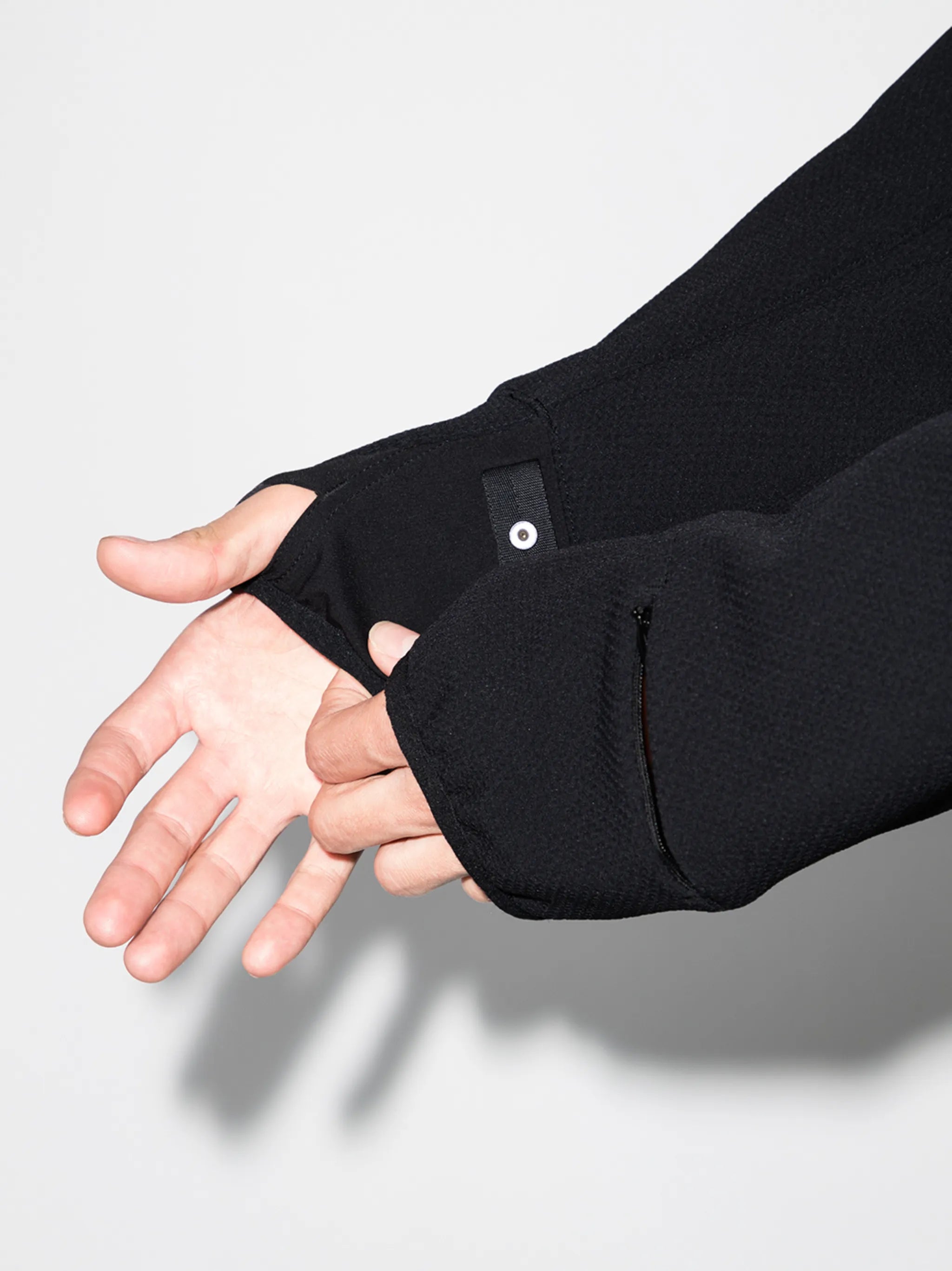 zip-fastening bomber jacket
