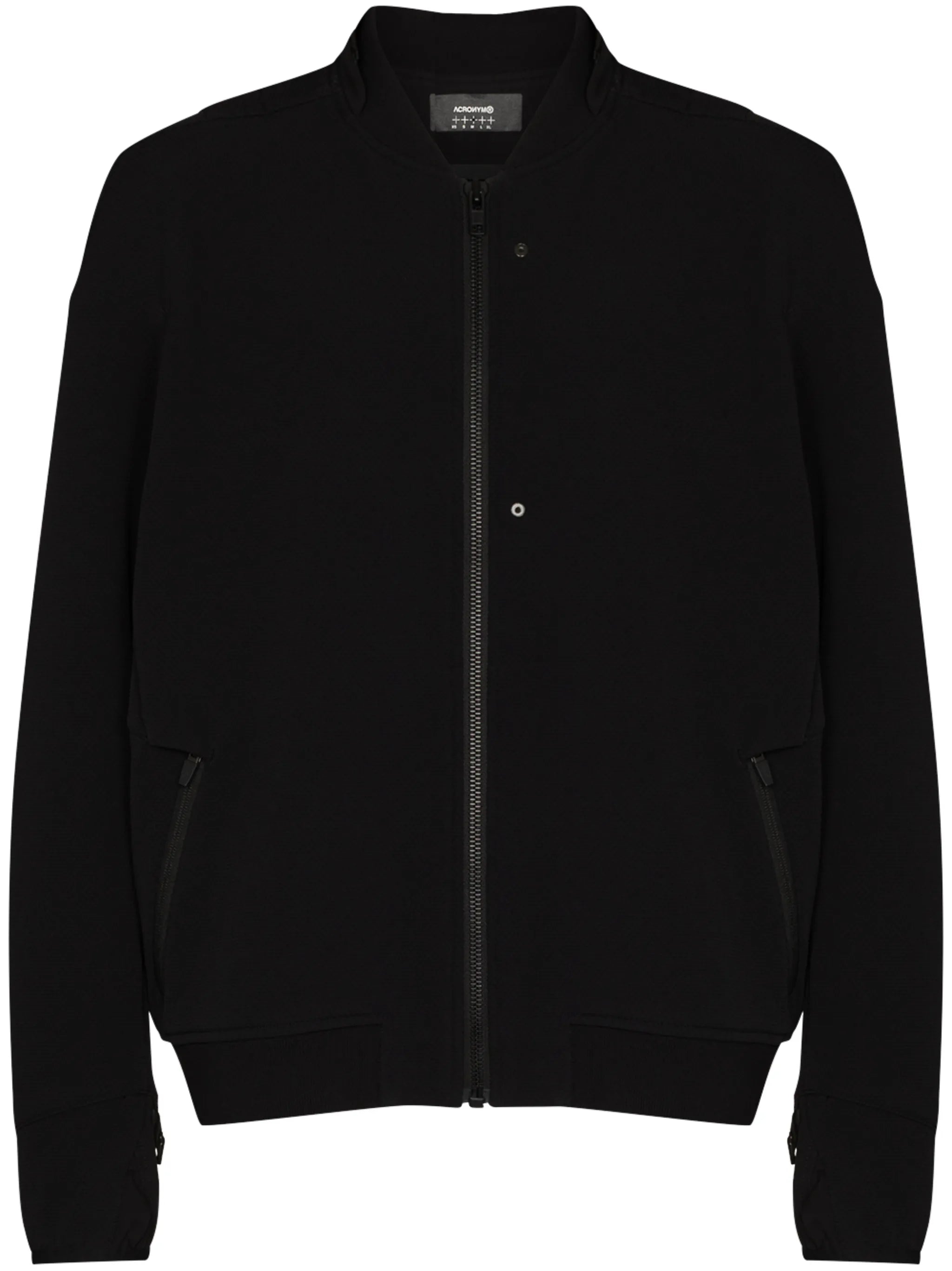 zip-fastening bomber jacket