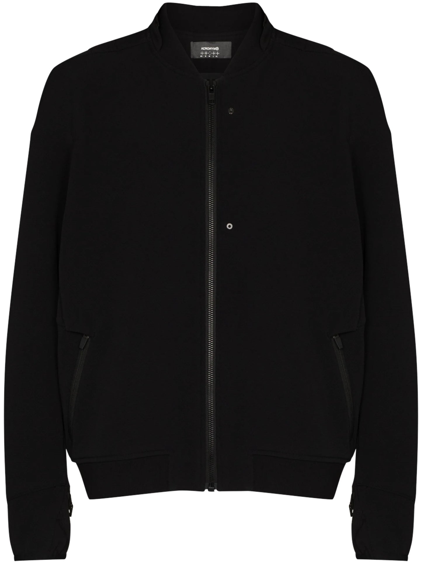 zip-fastening bomber jacket