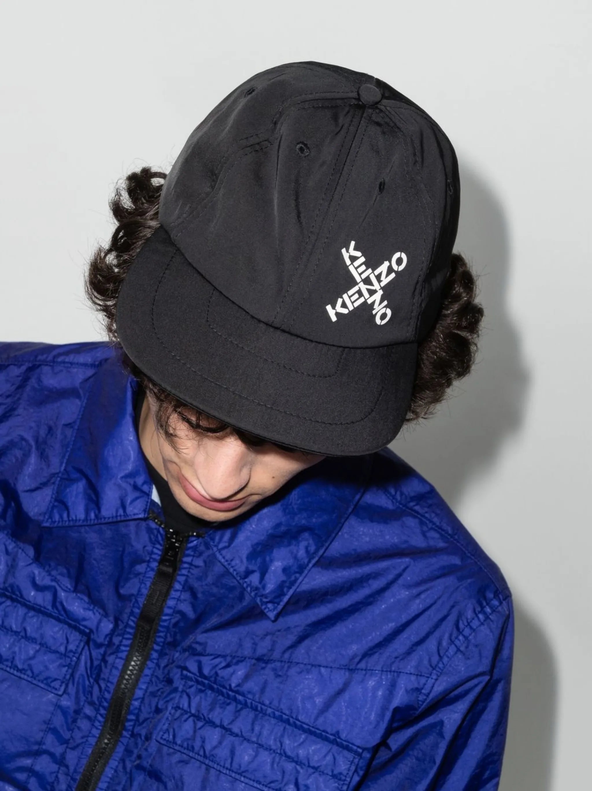 logo-print baseball cap