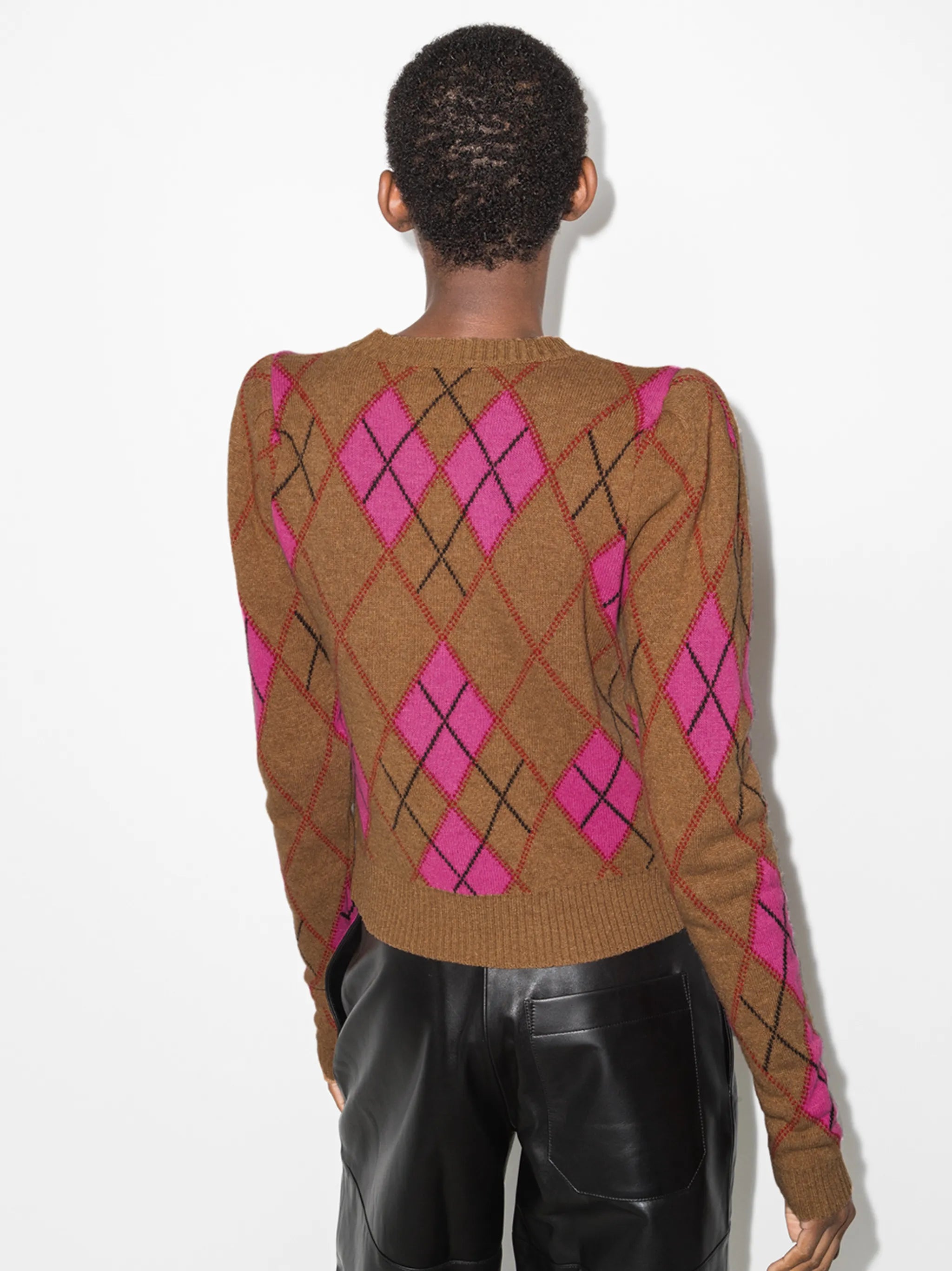 harlequin pattern jumper