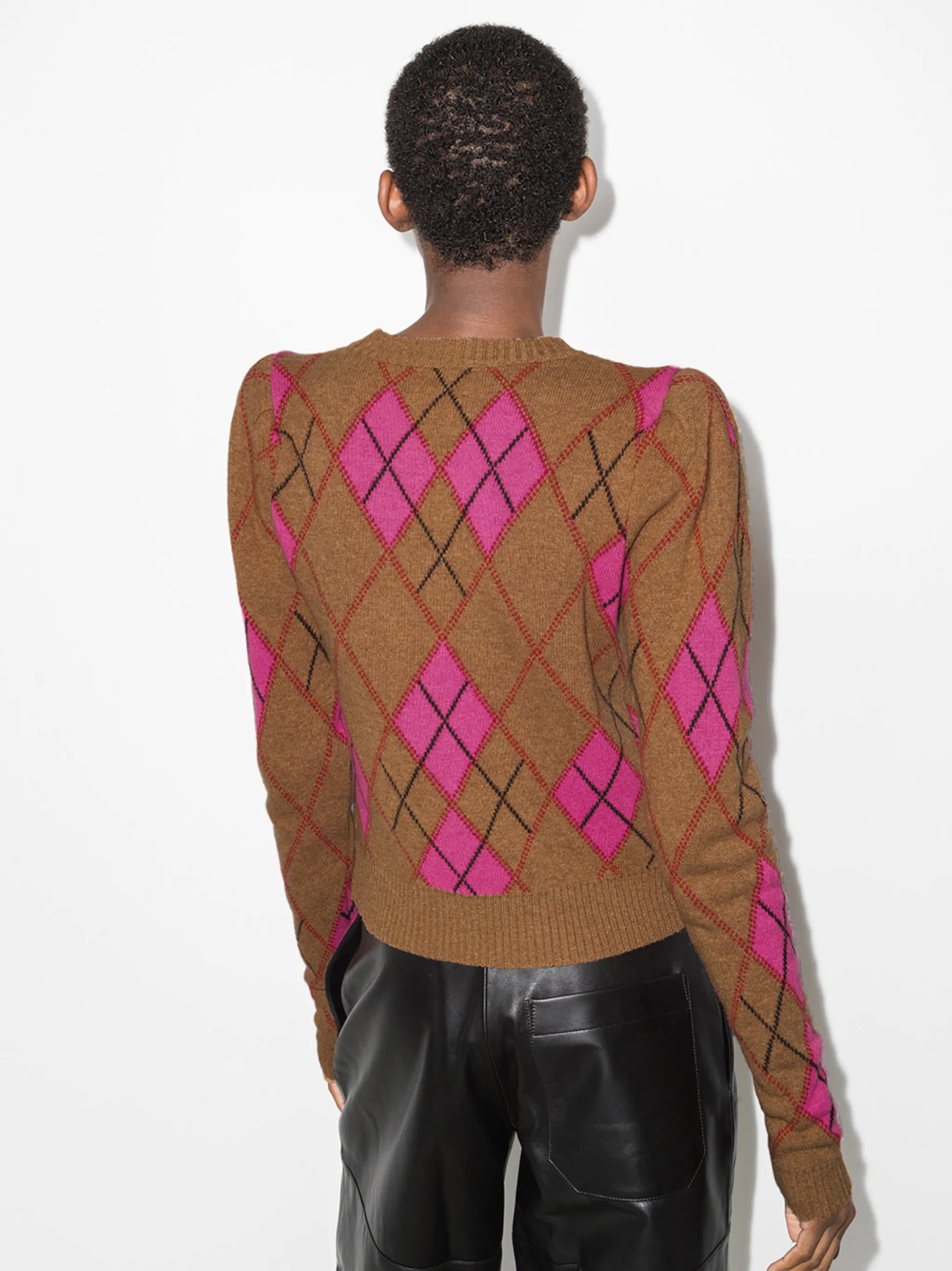 harlequin pattern jumper