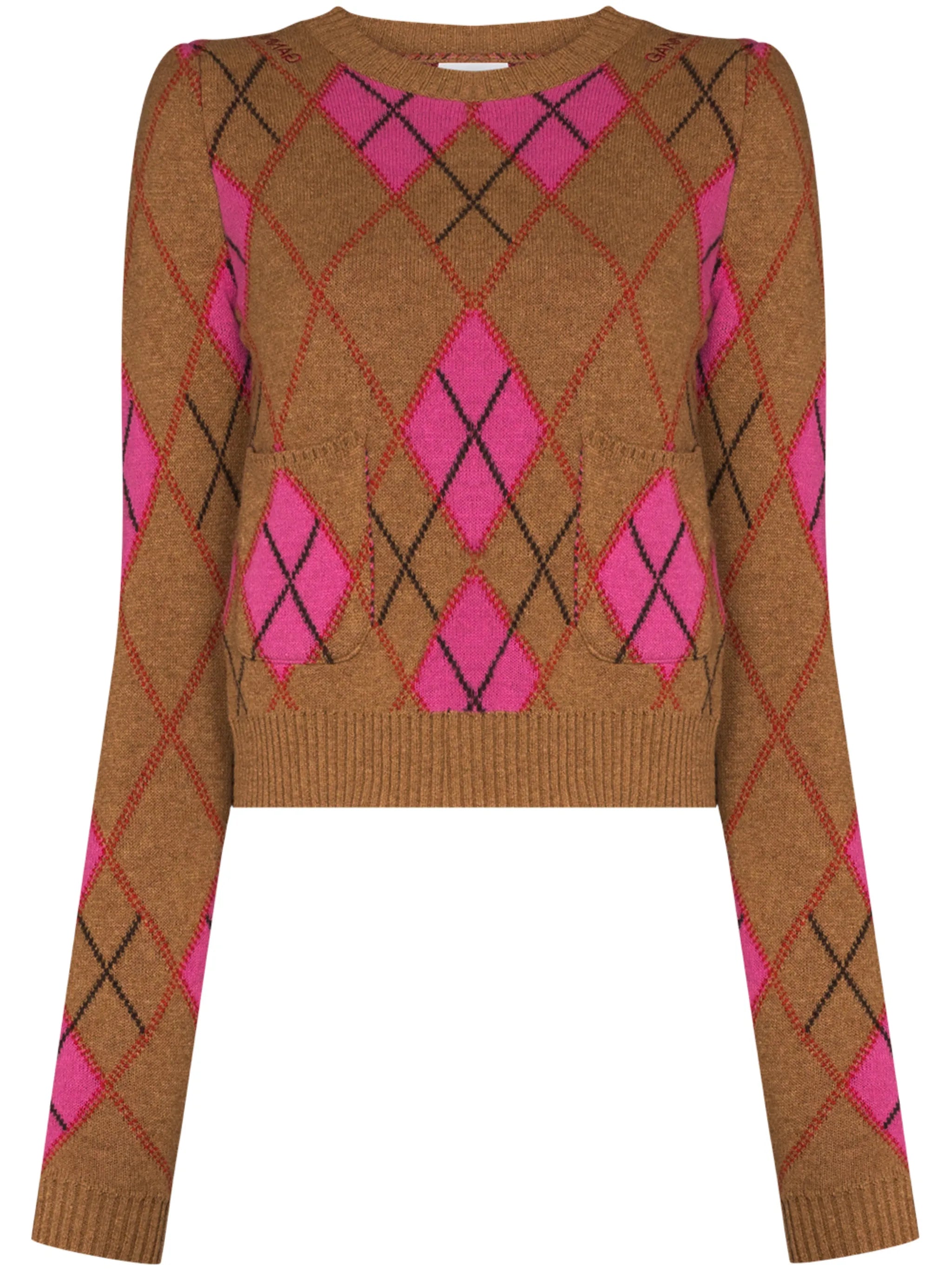 harlequin pattern jumper