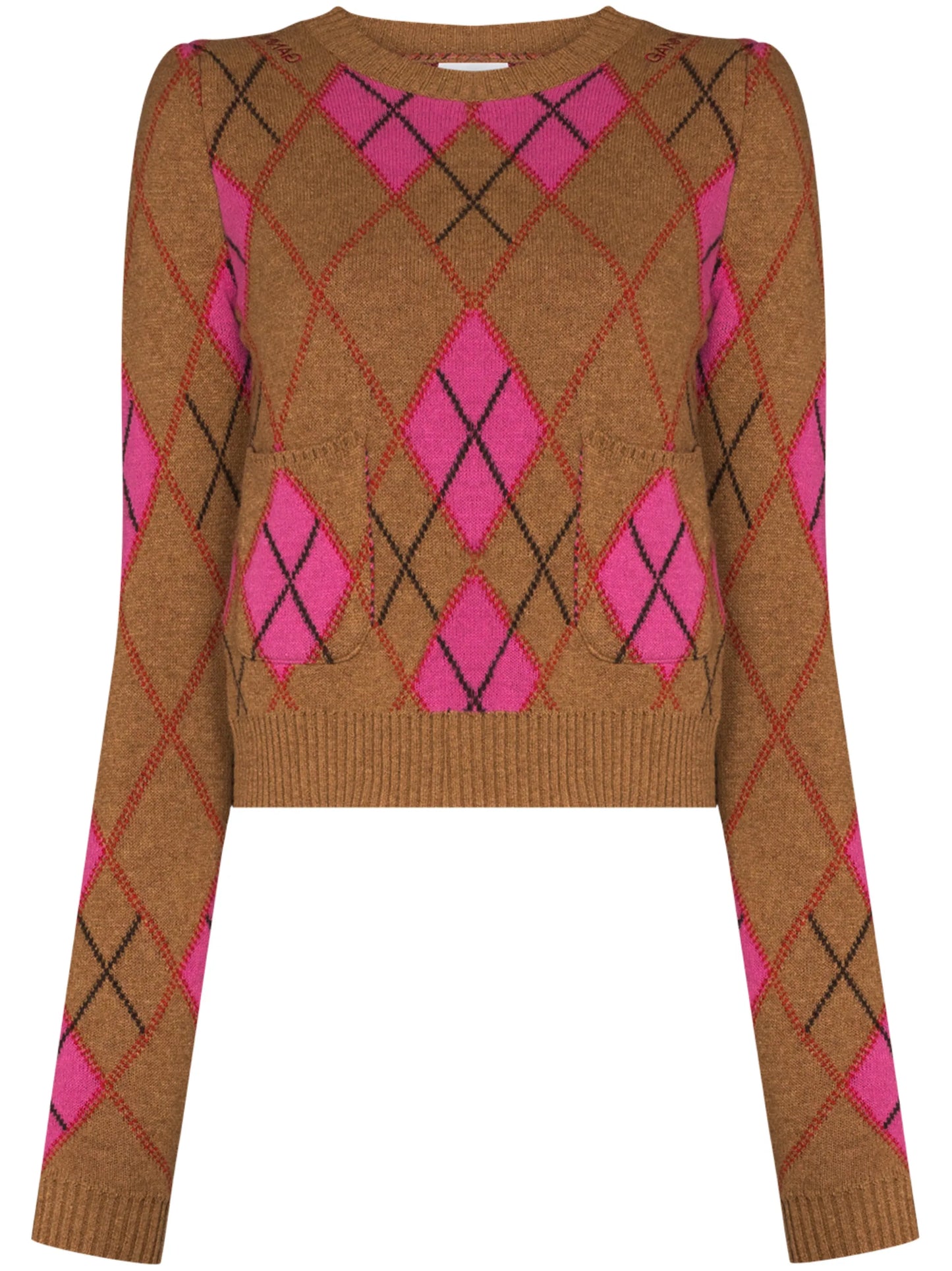 harlequin pattern jumper