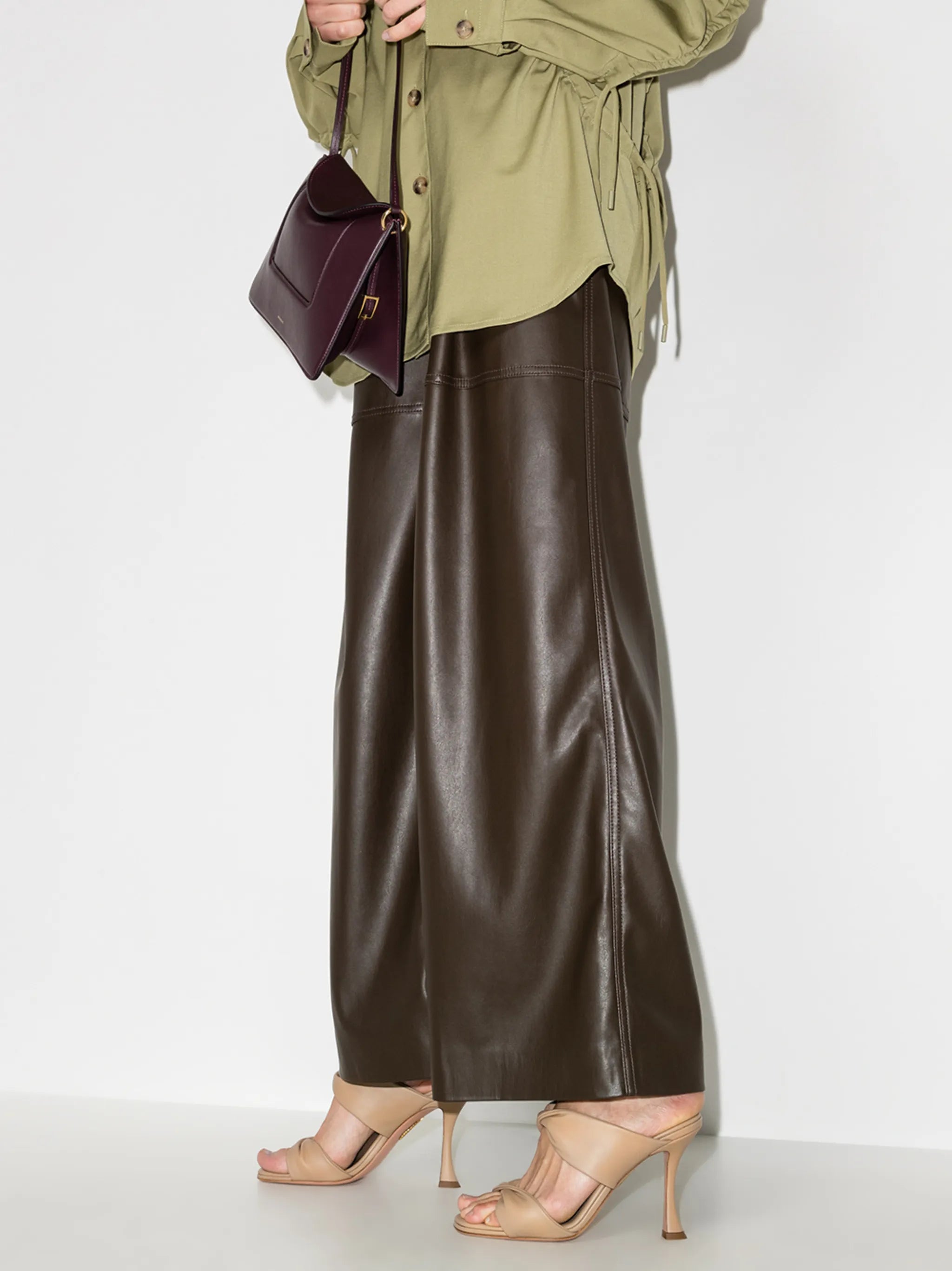 Twist 95mm leather sandals