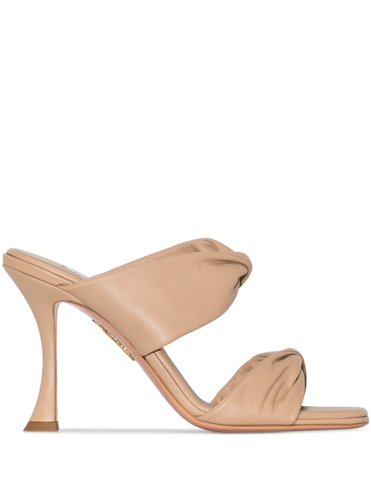 Twist 95mm leather sandals