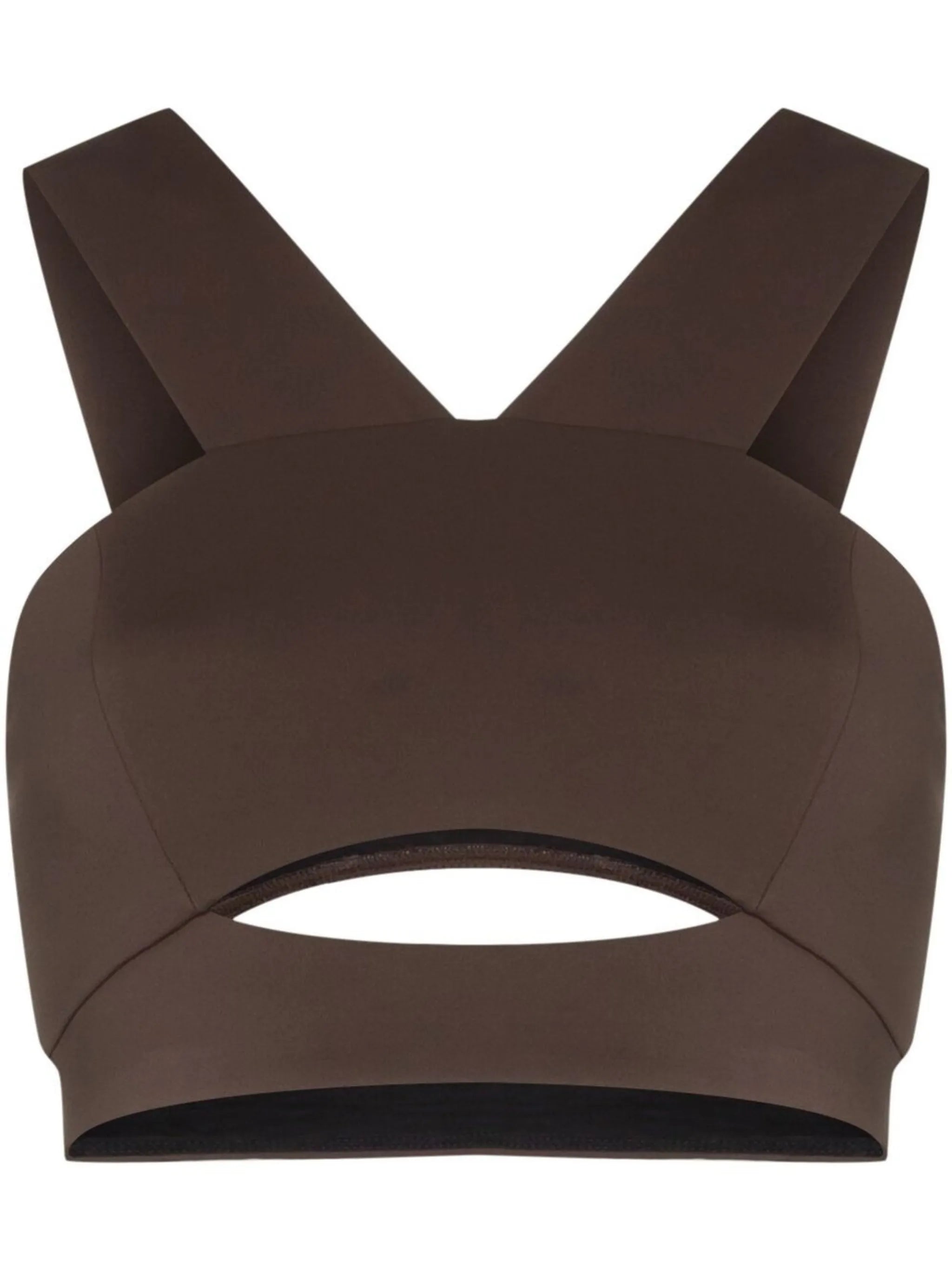 Throwback cutout sports bra
