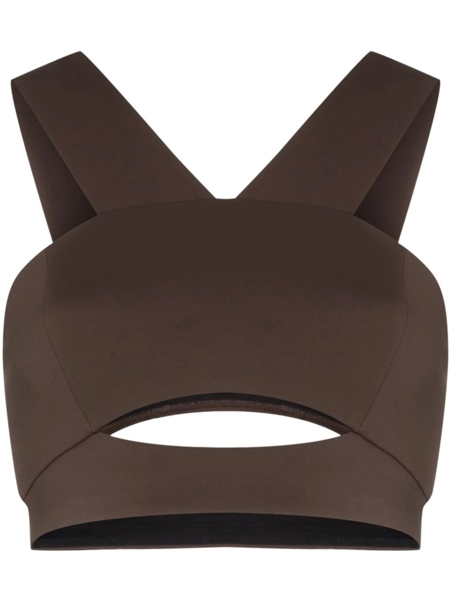 Throwback cutout sports bra