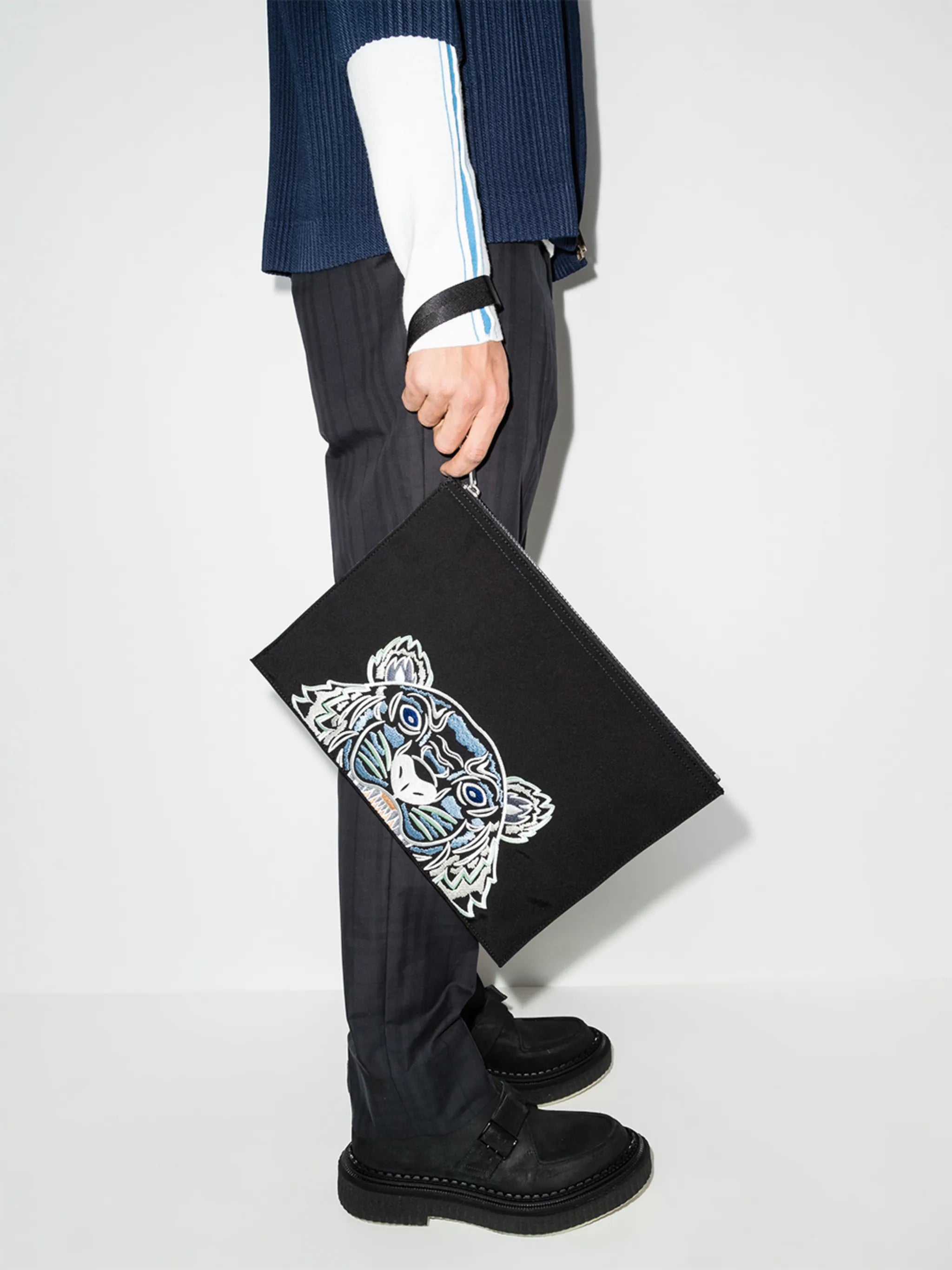 classic tiger zip pouch