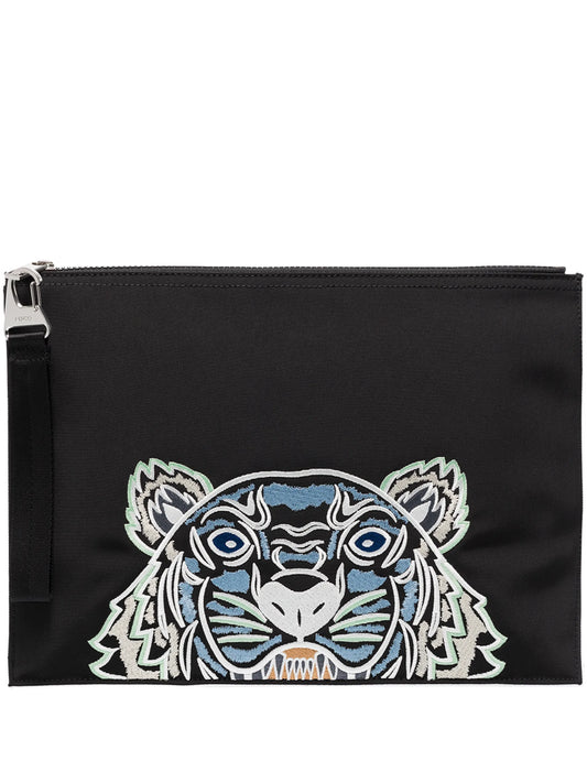 classic tiger zip pouch