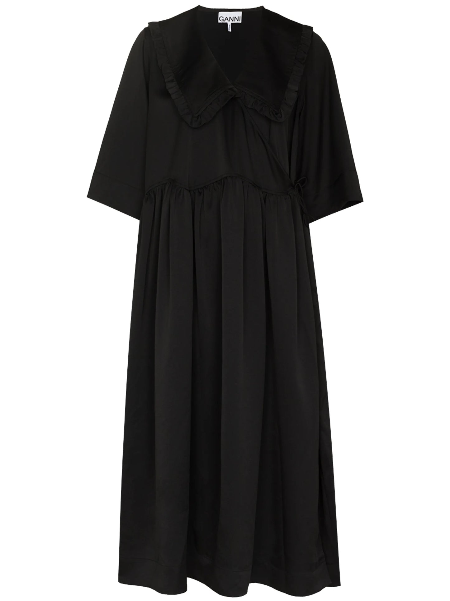 large Peter Pan collar midi dress