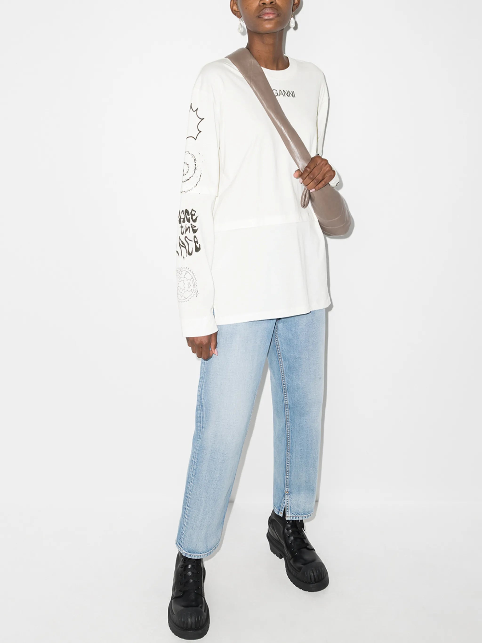 Space graphic-print T-shirt