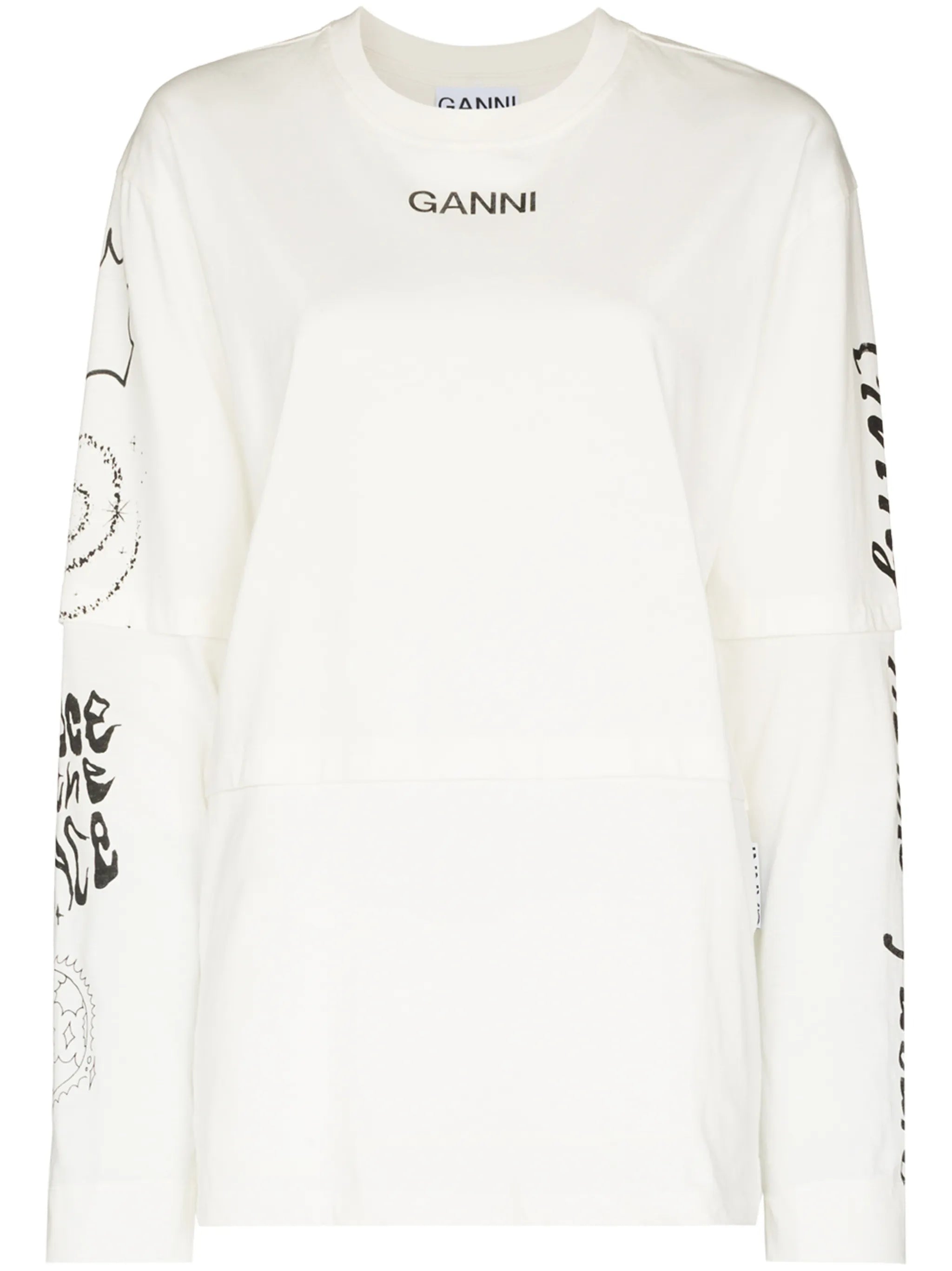 Space graphic-print T-shirt