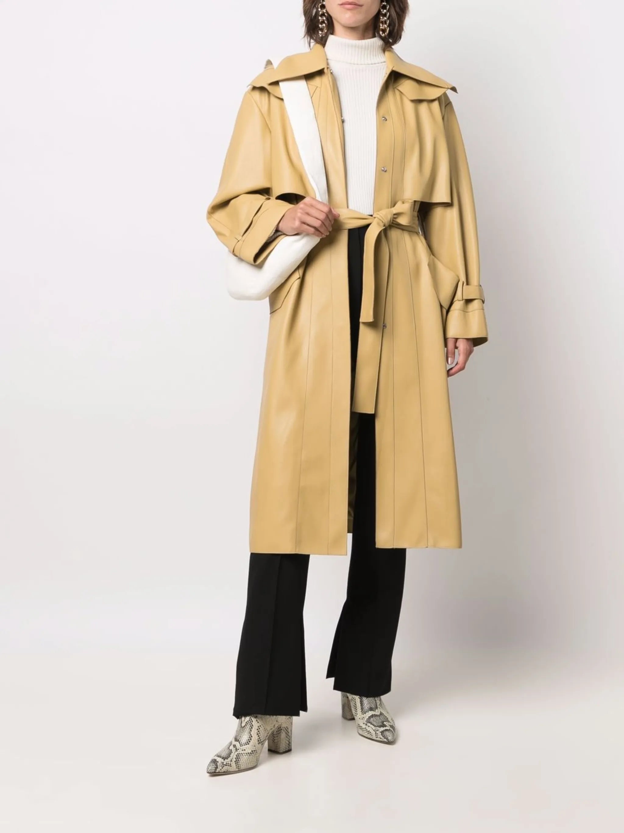 belted trench coat