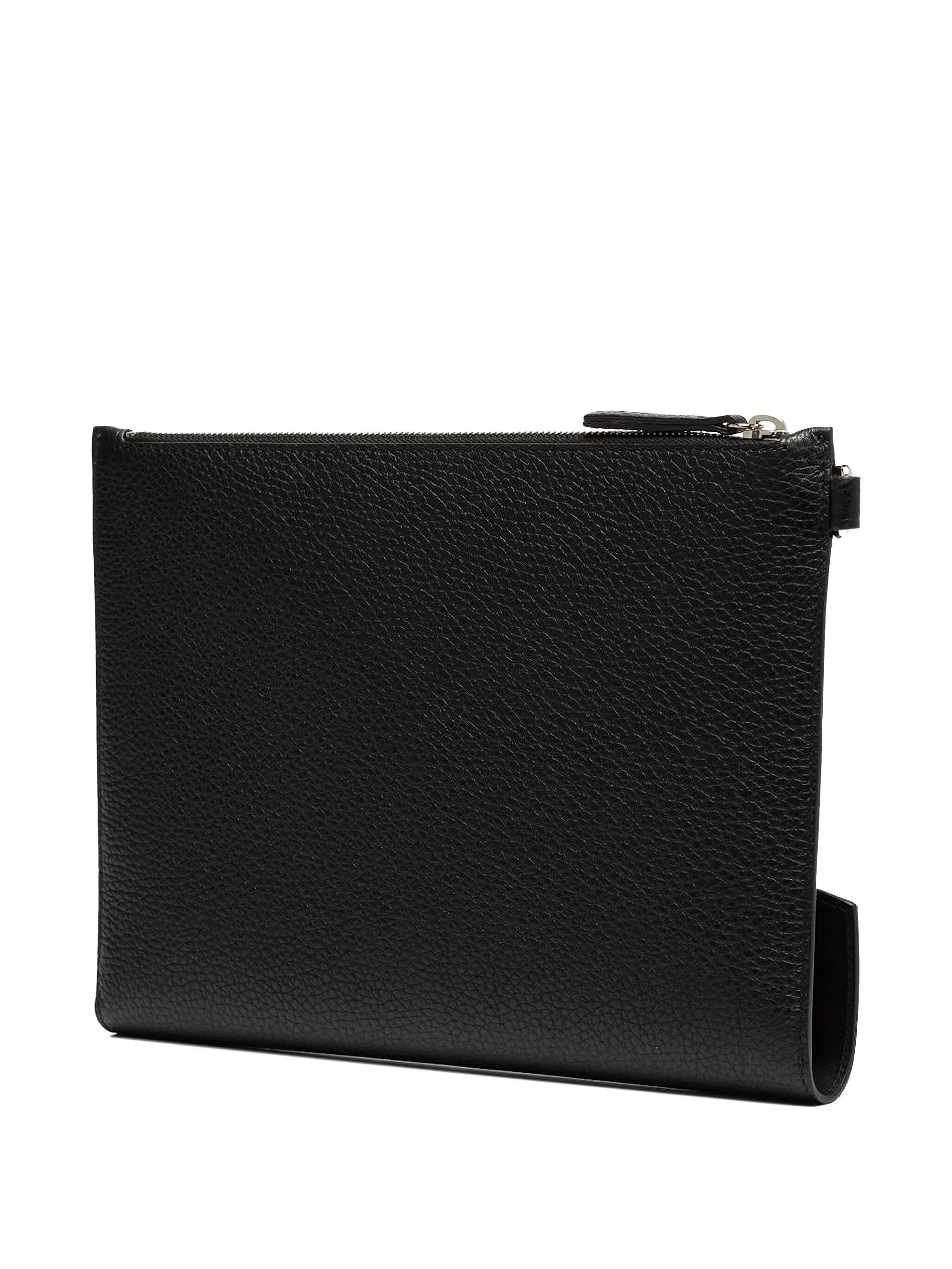 four-stitch zipped pouch