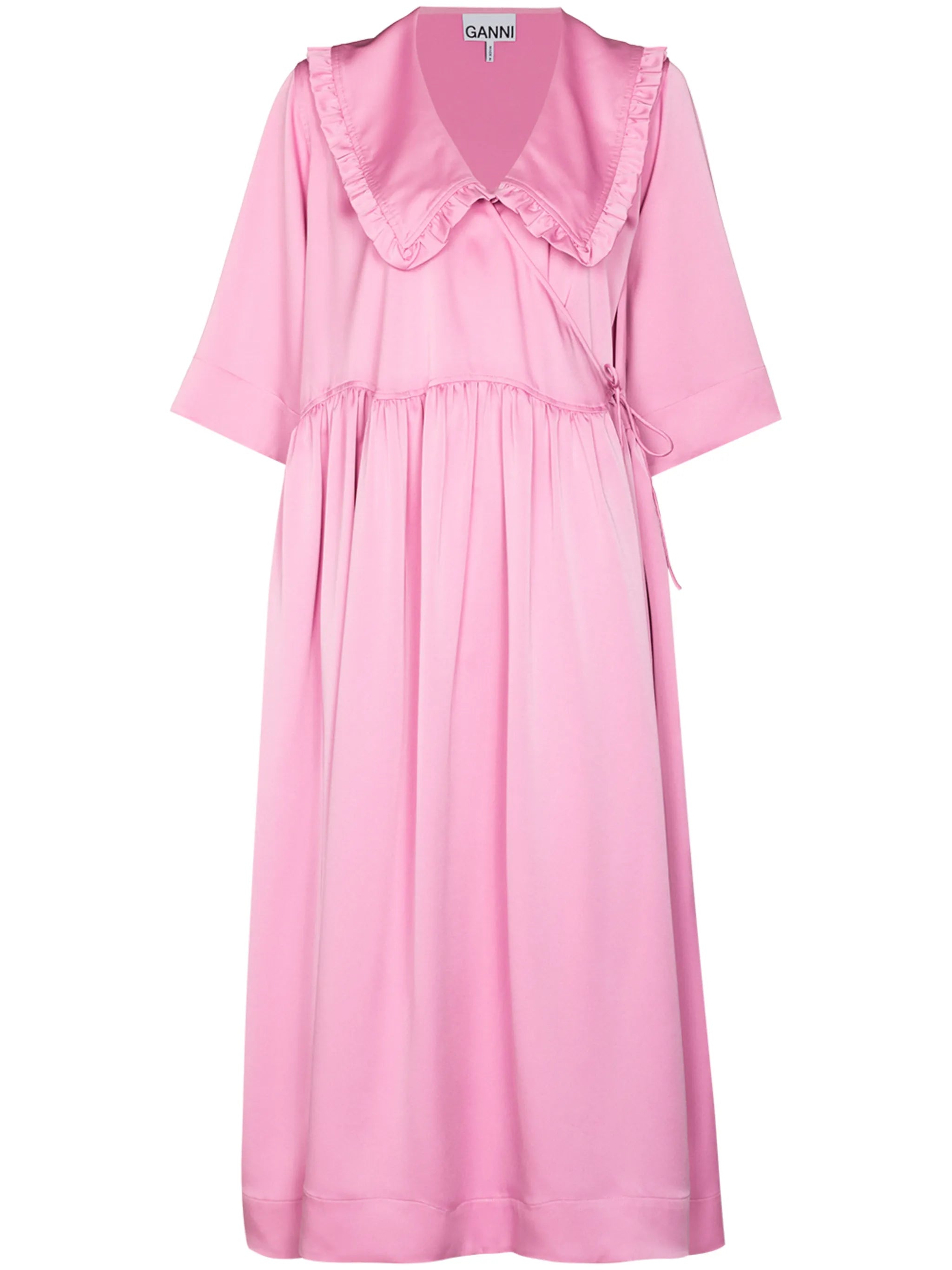 large Peter Pan collar midi dress
