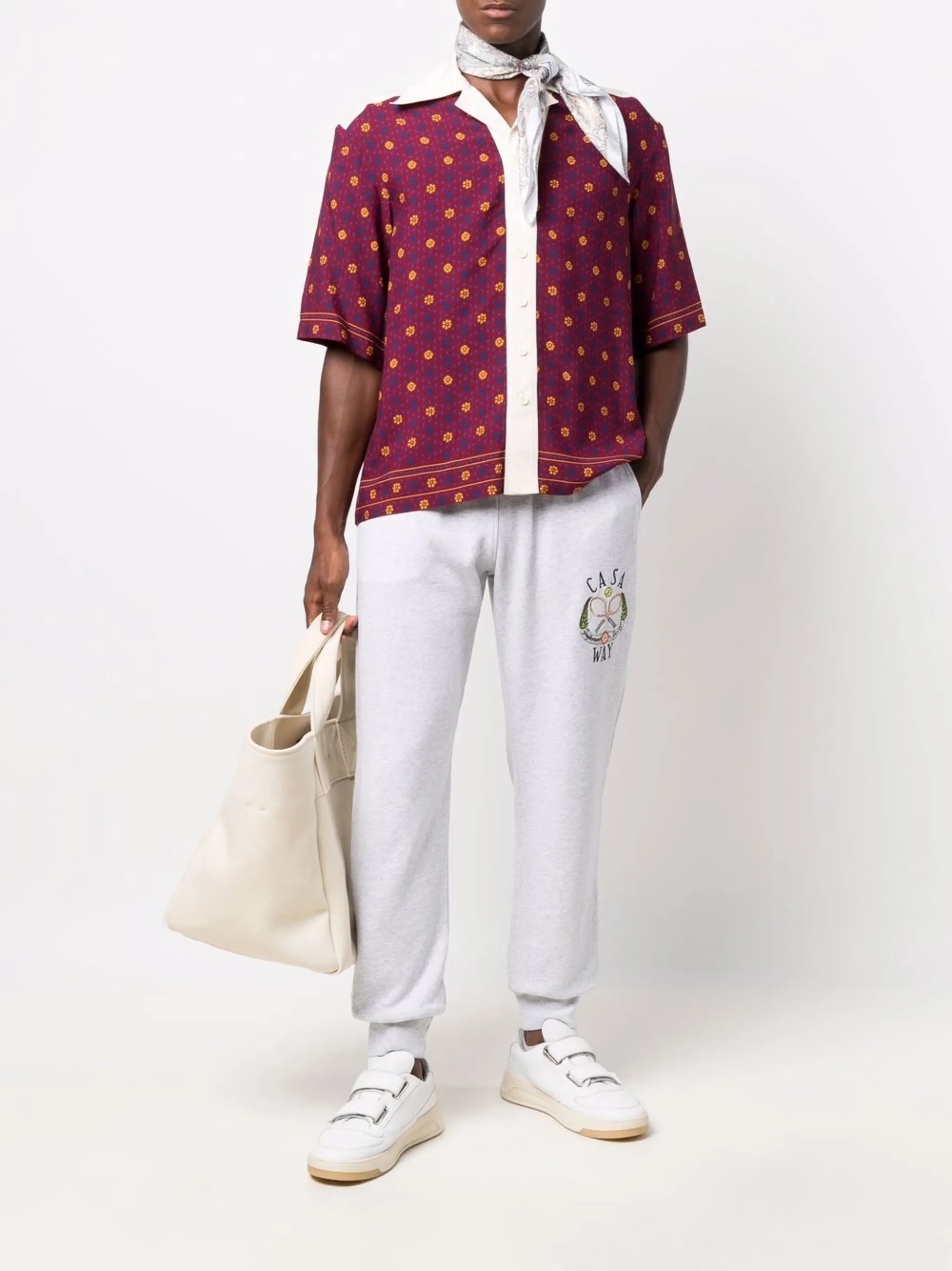 Tennis Club logo-embroidered track pants
