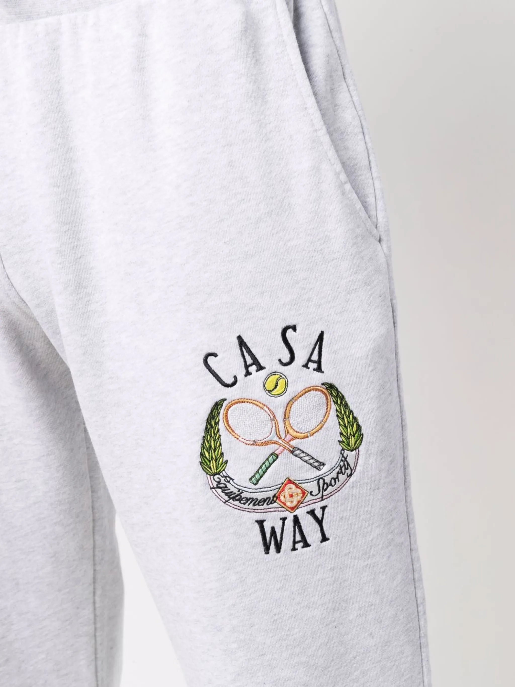 Tennis Club logo-embroidered track pants