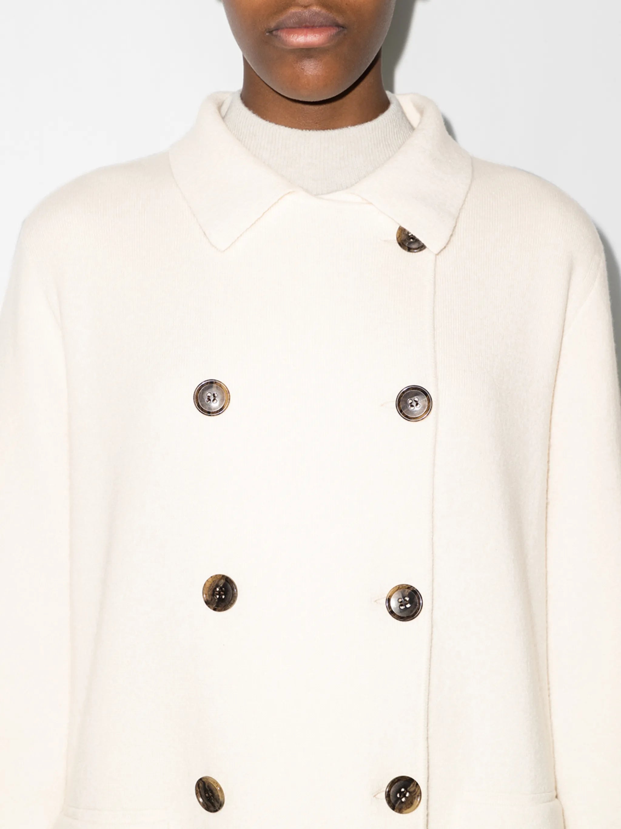 Edith double-breasted cashmere coat