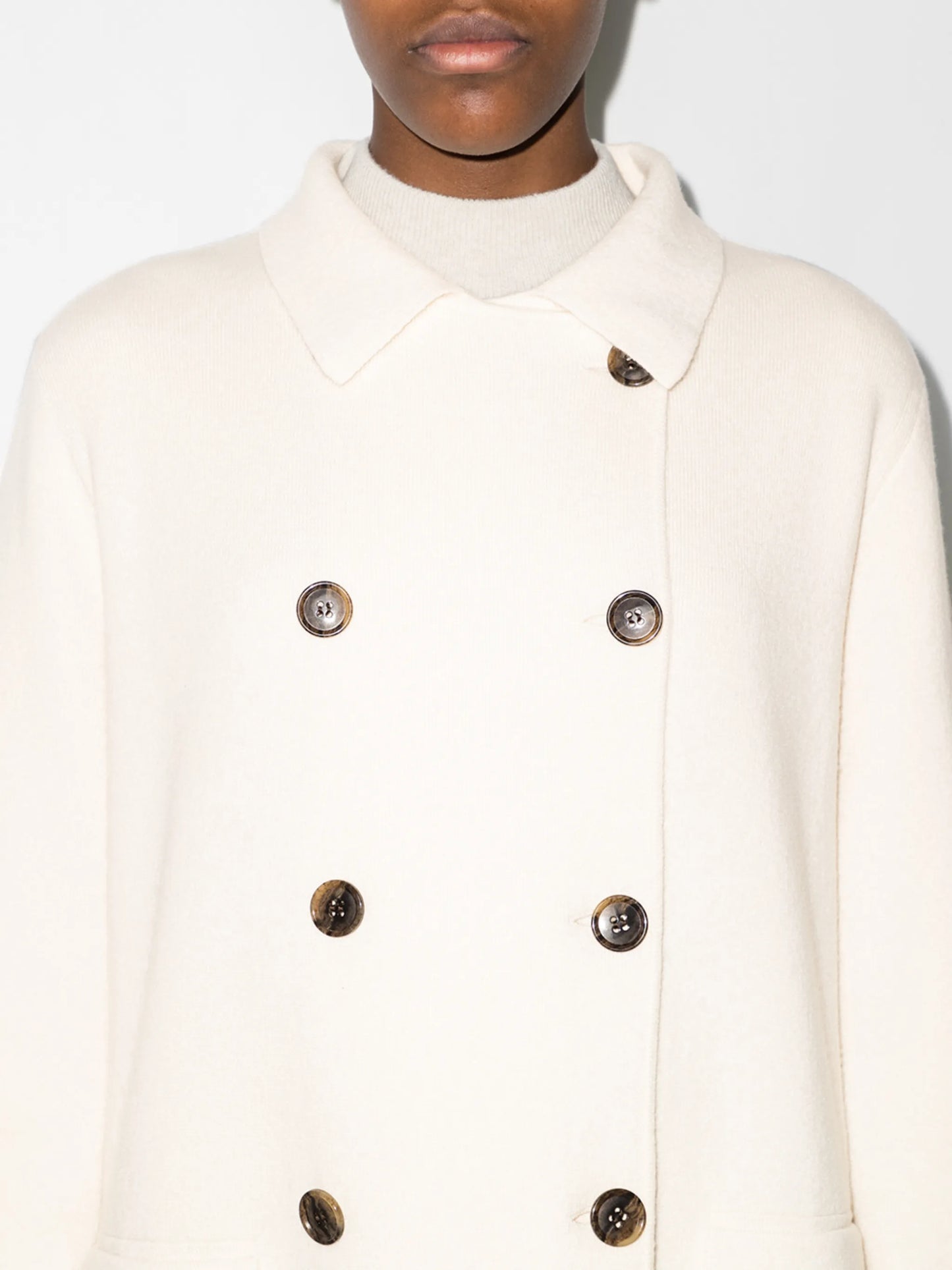 Edith double-breasted cashmere coat