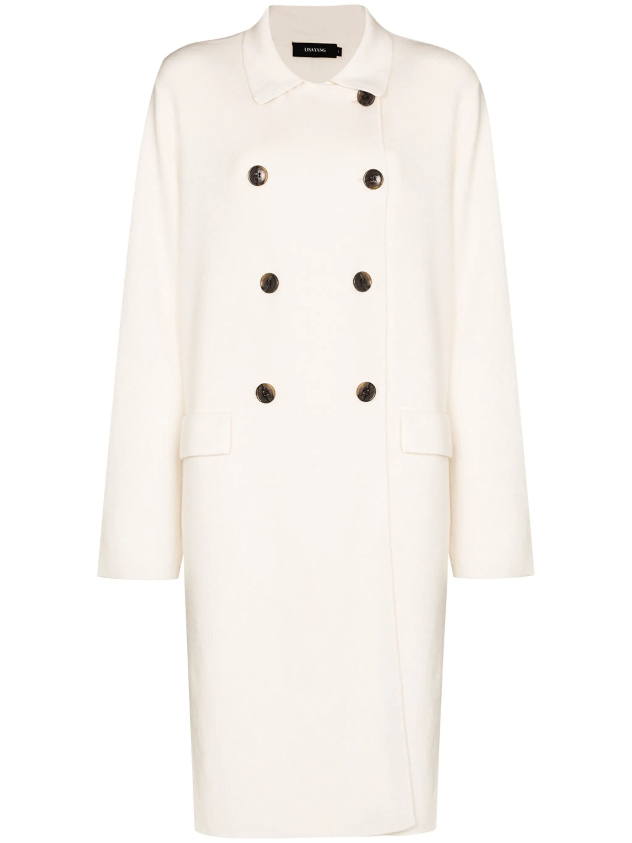 Edith double-breasted cashmere coat