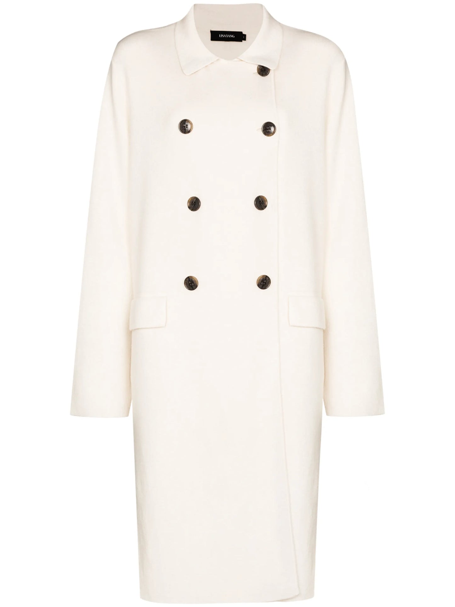 Edith double-breasted cashmere coat