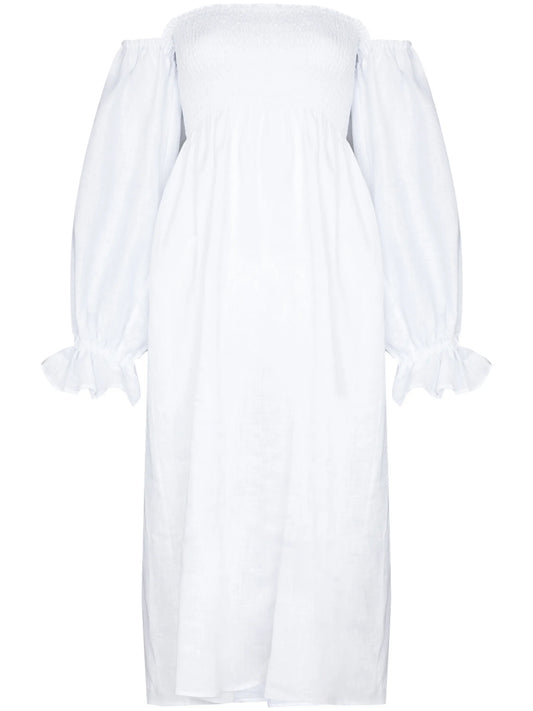 Atlanta linen midi dress