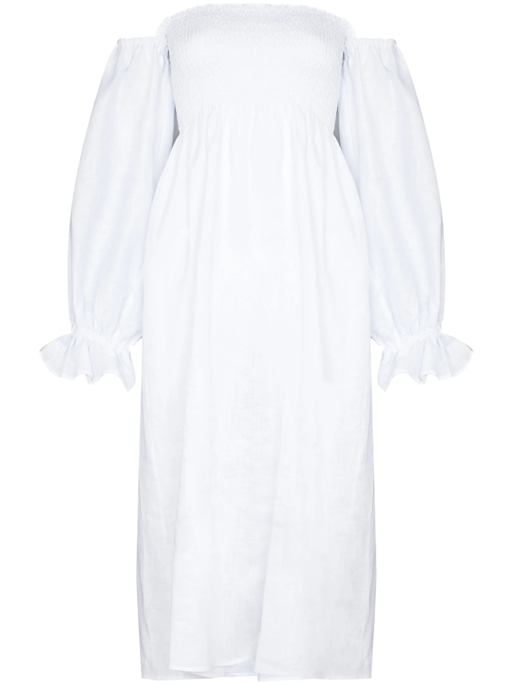 Atlanta linen midi dress