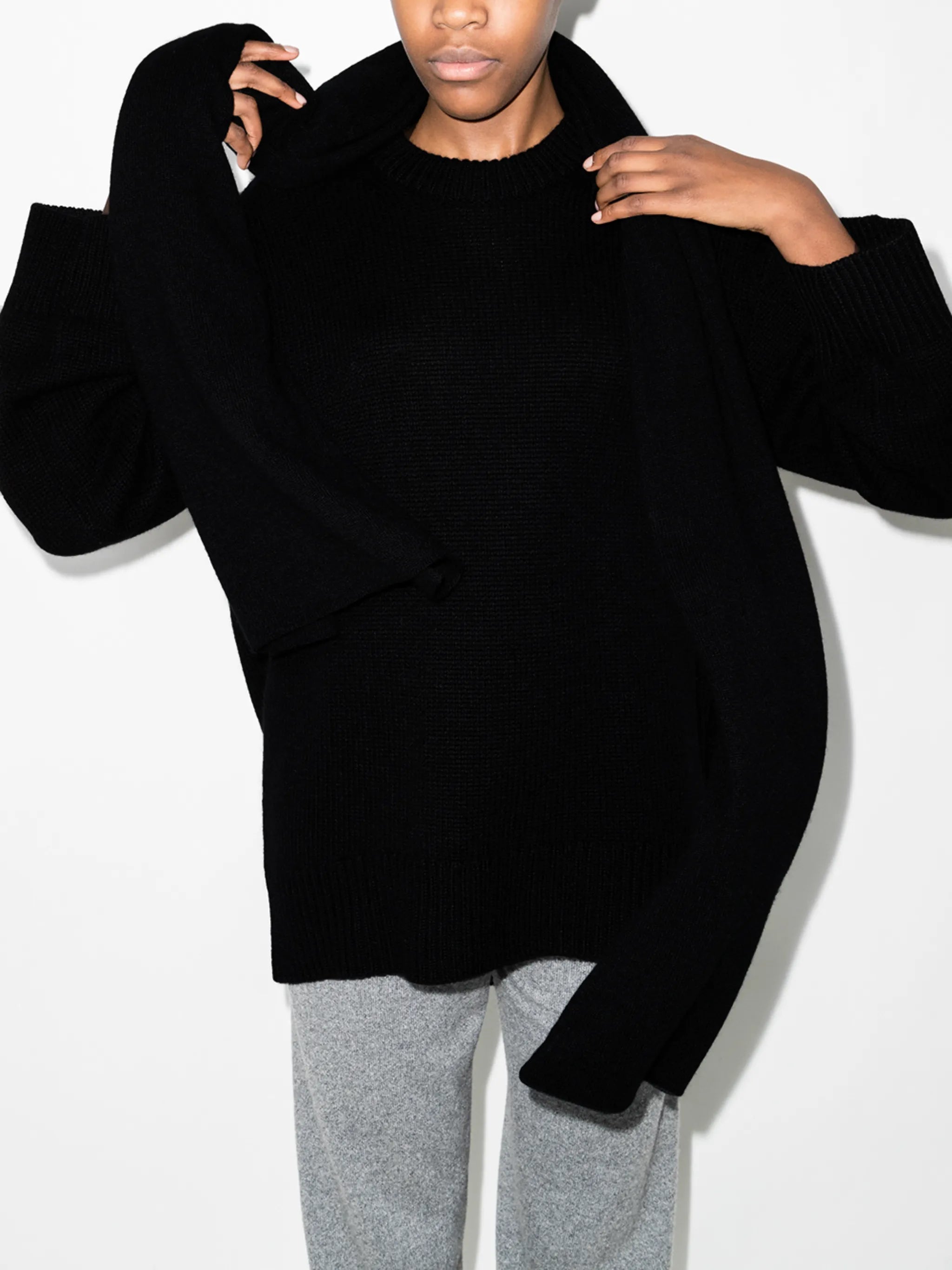 Noor crew-neck jumper