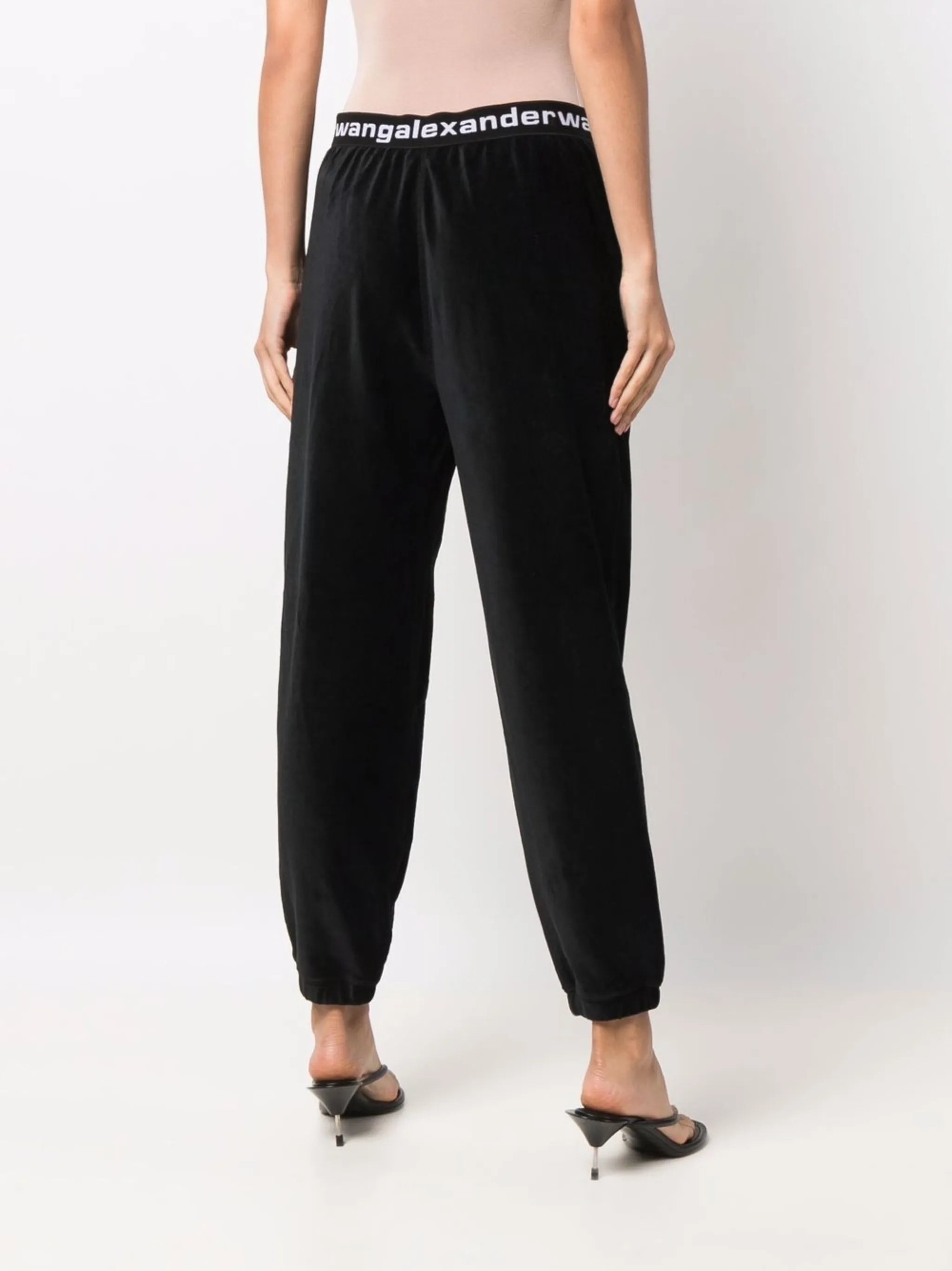 logo-waistband track pants
