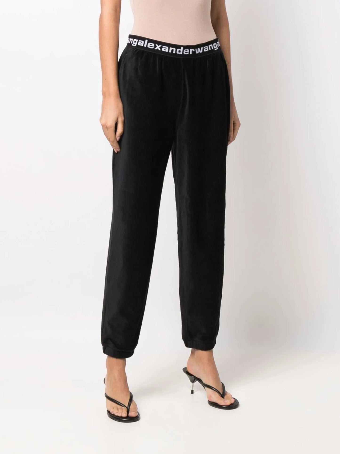 logo-waistband track pants