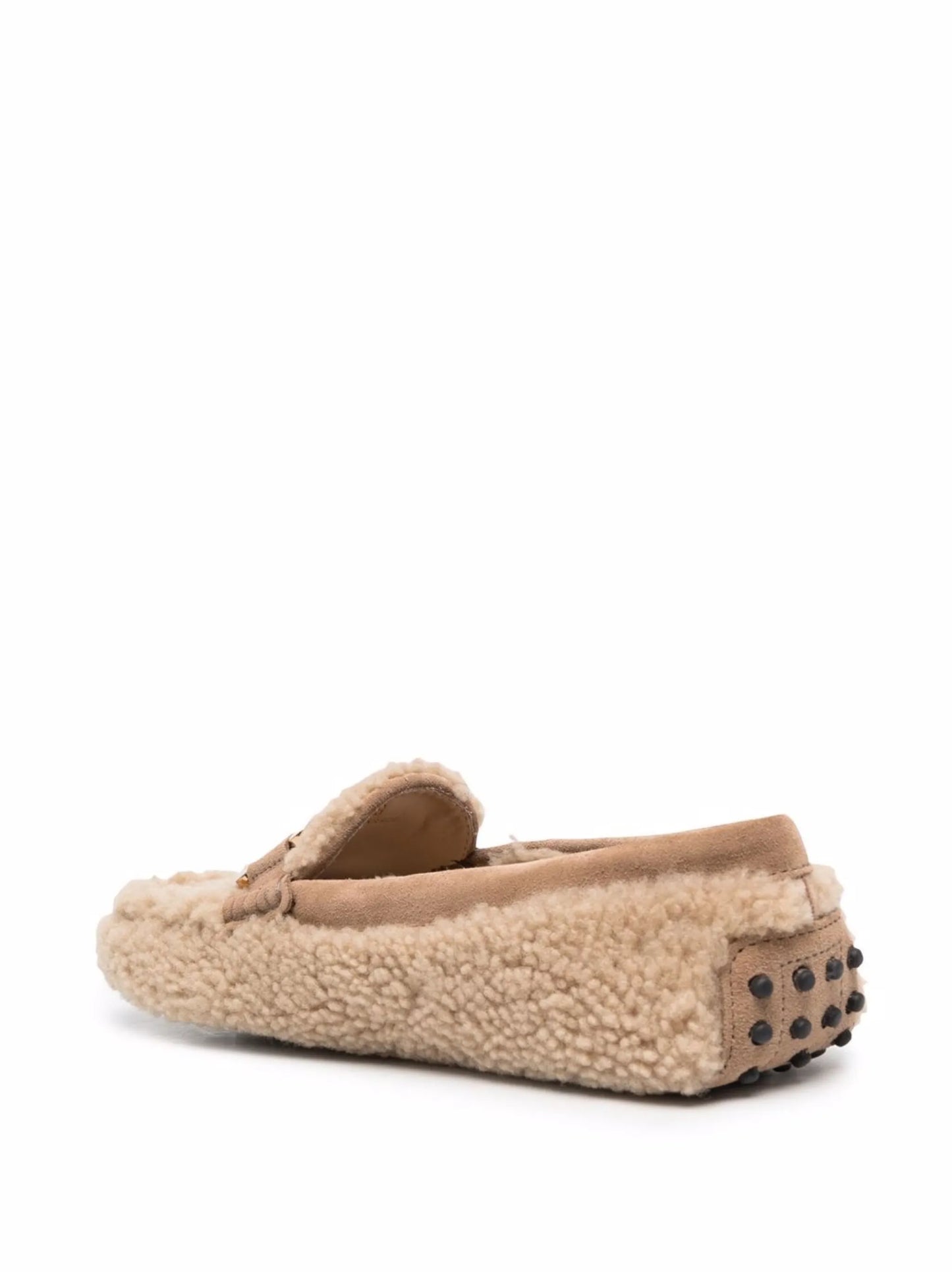 shearling-design loafers