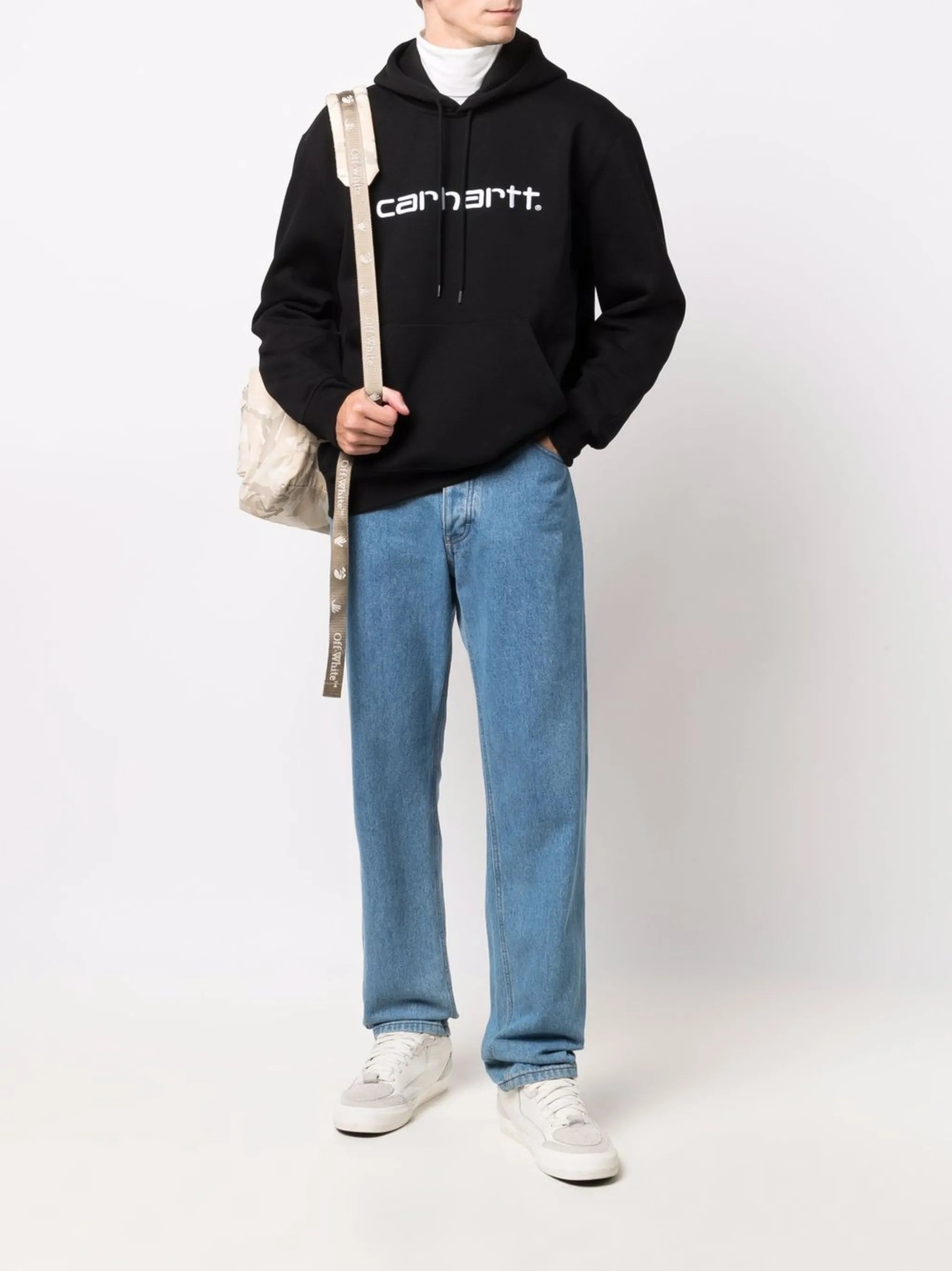 logo lettering hoodie