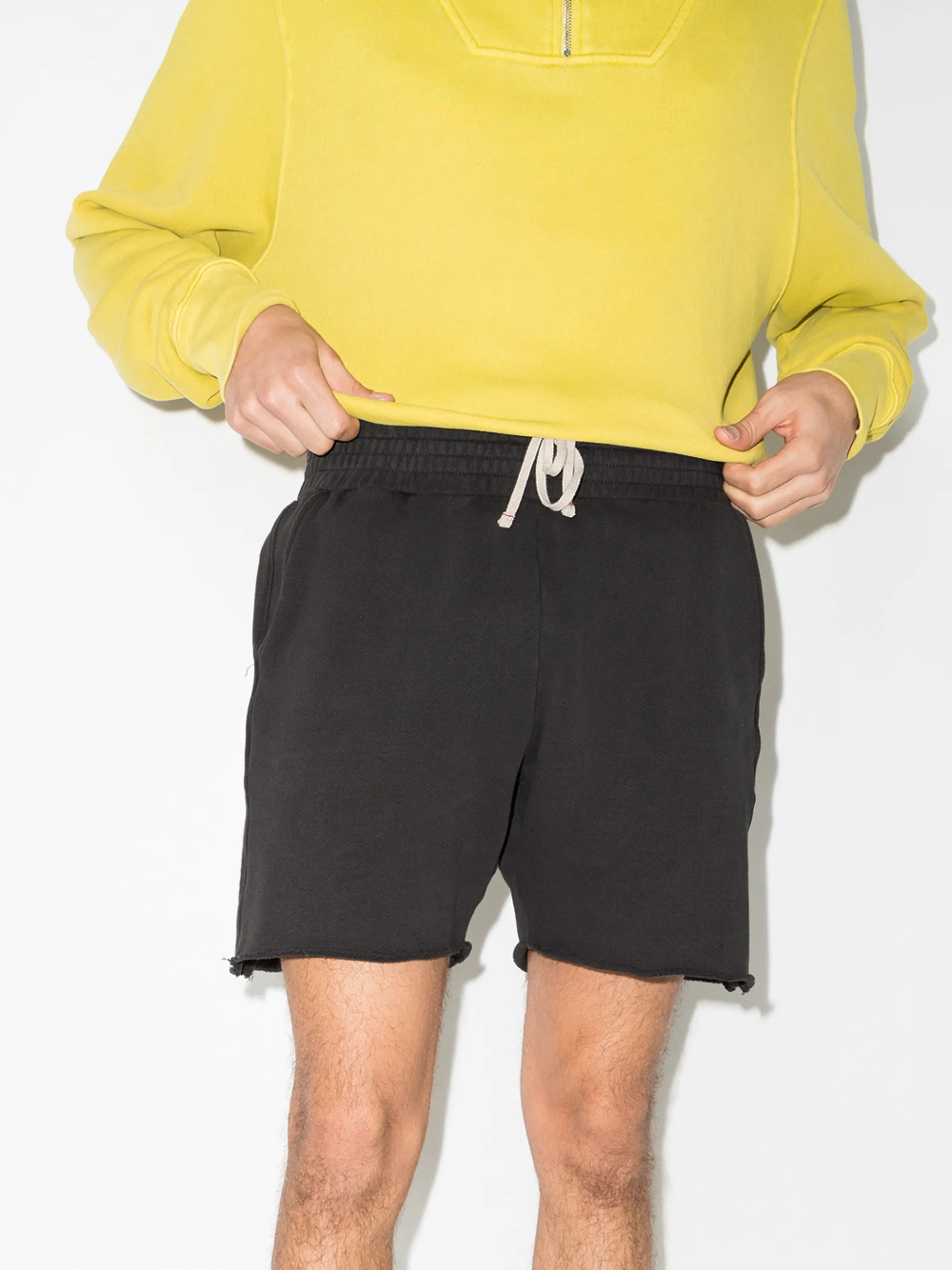 Yacht drawstring-waist track shorts