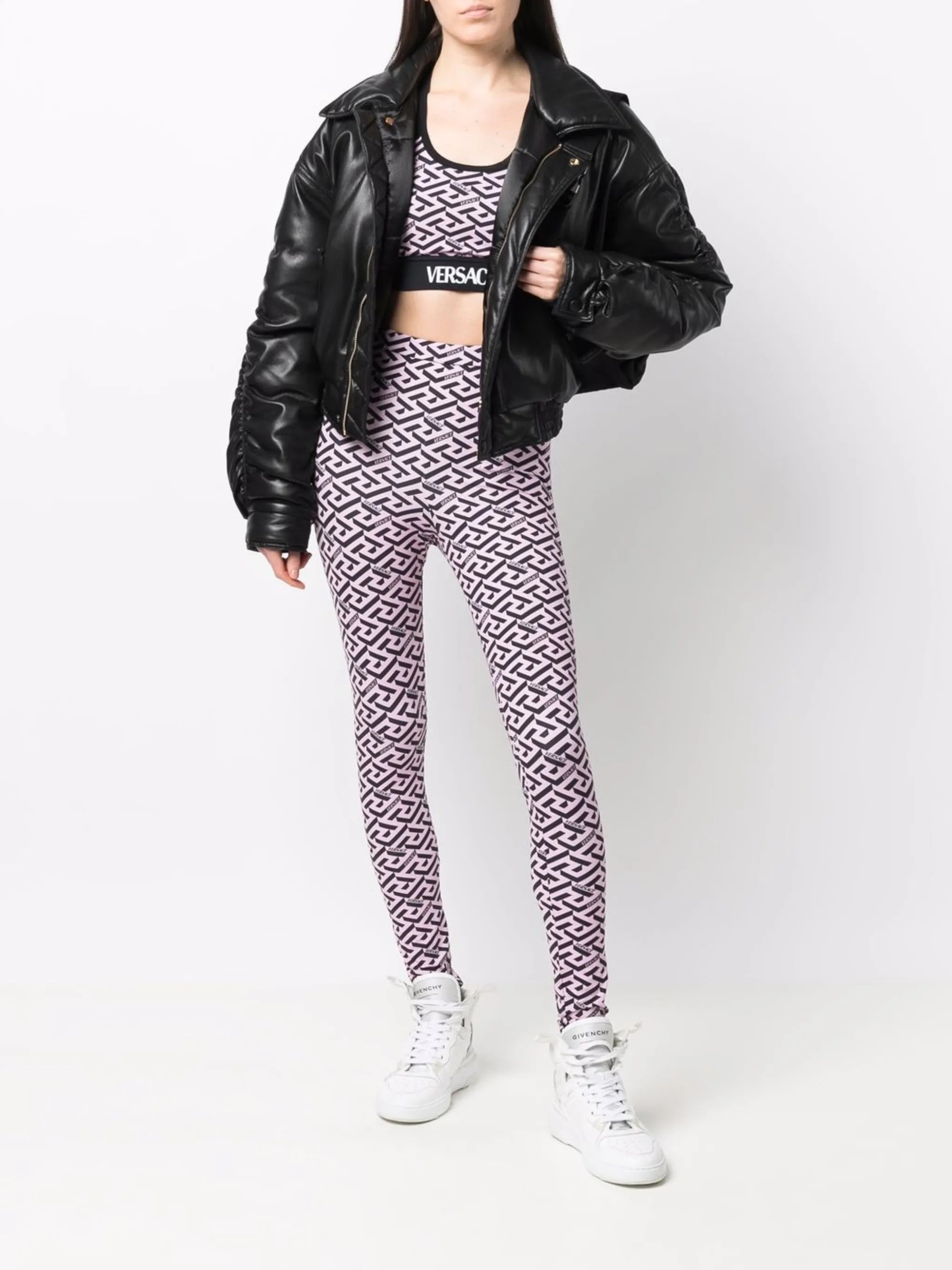 La Greca-print leggings