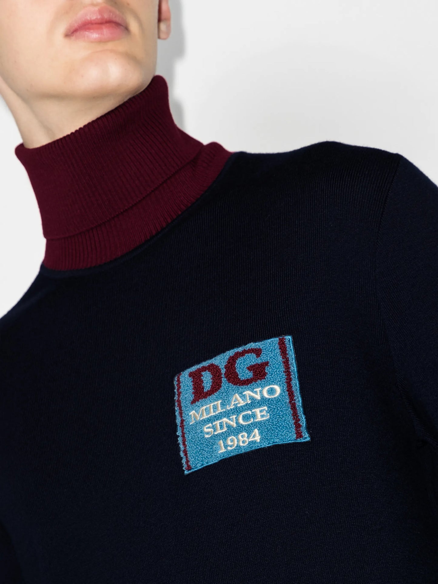 chest logo patch jumper