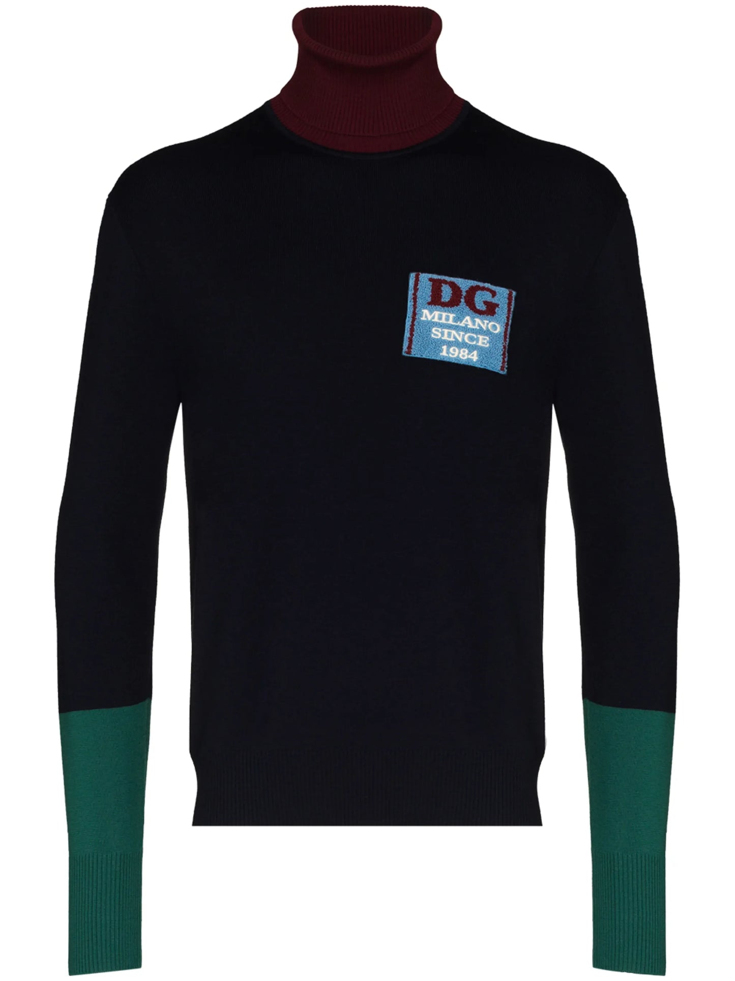 chest logo patch jumper