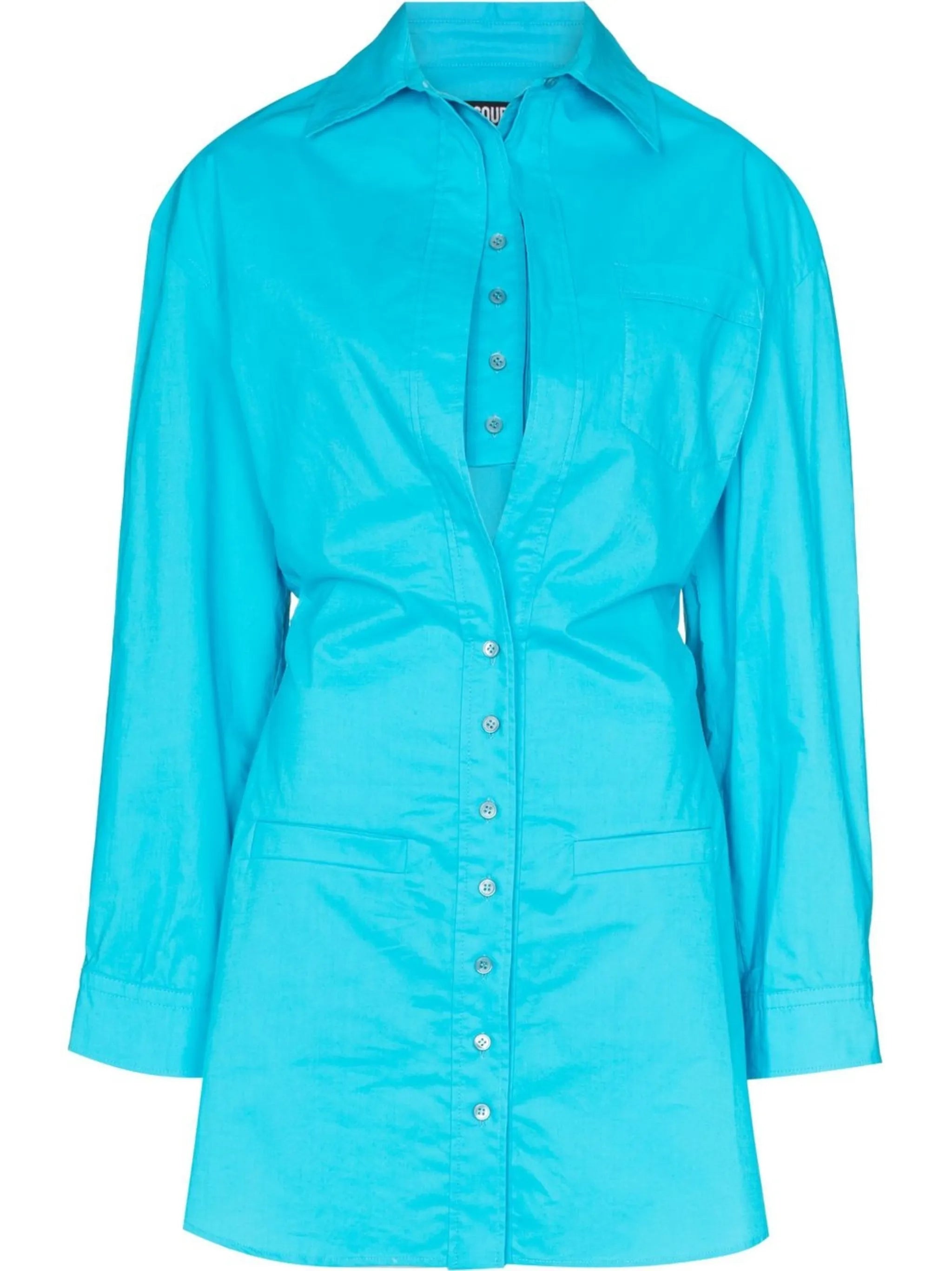 Baunhilha layered shirt dress