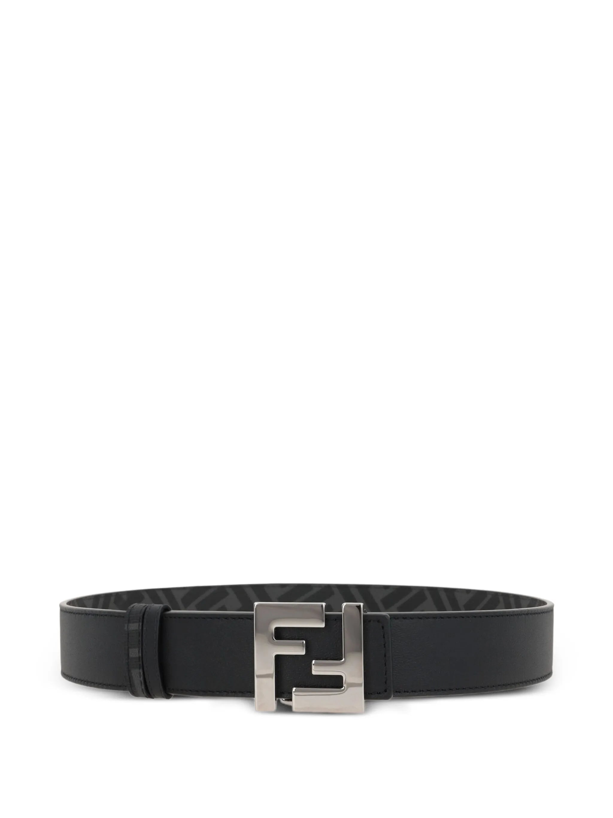 FF-logo reversible leather belt