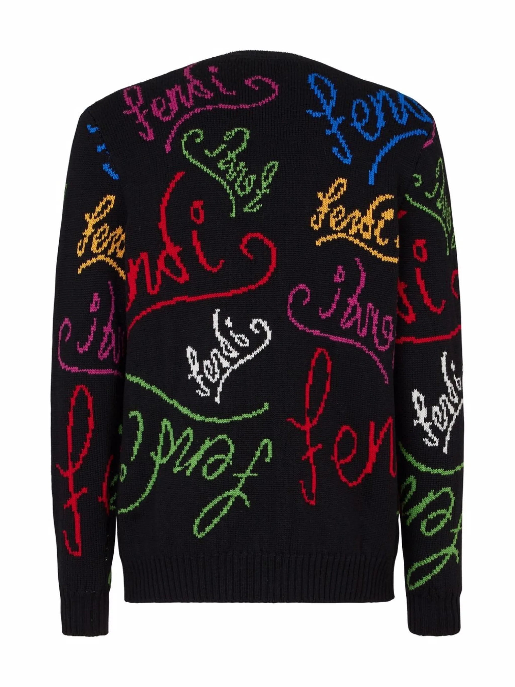 intarsia-logo jumper