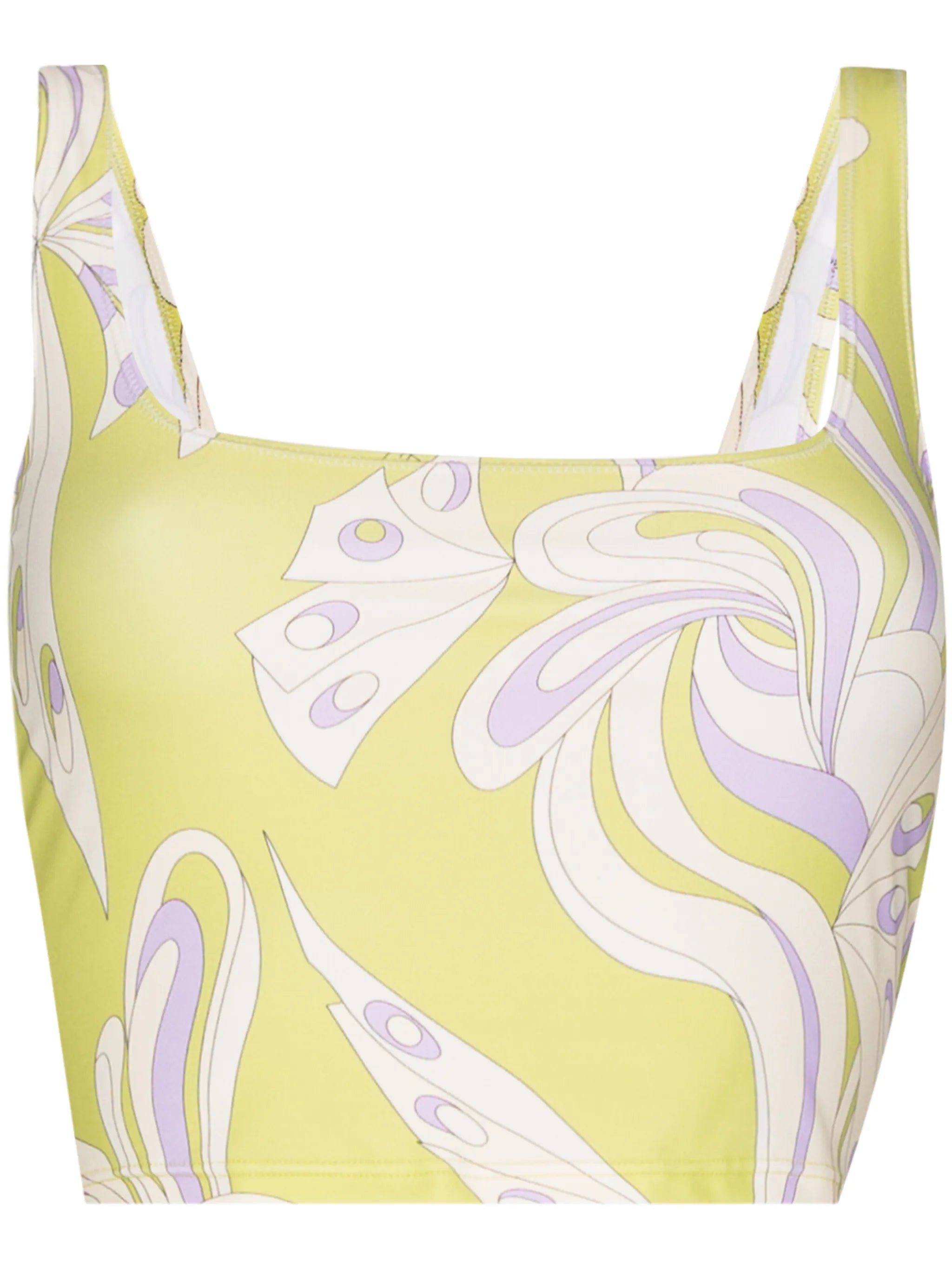 Farfalle square-neck sports bra