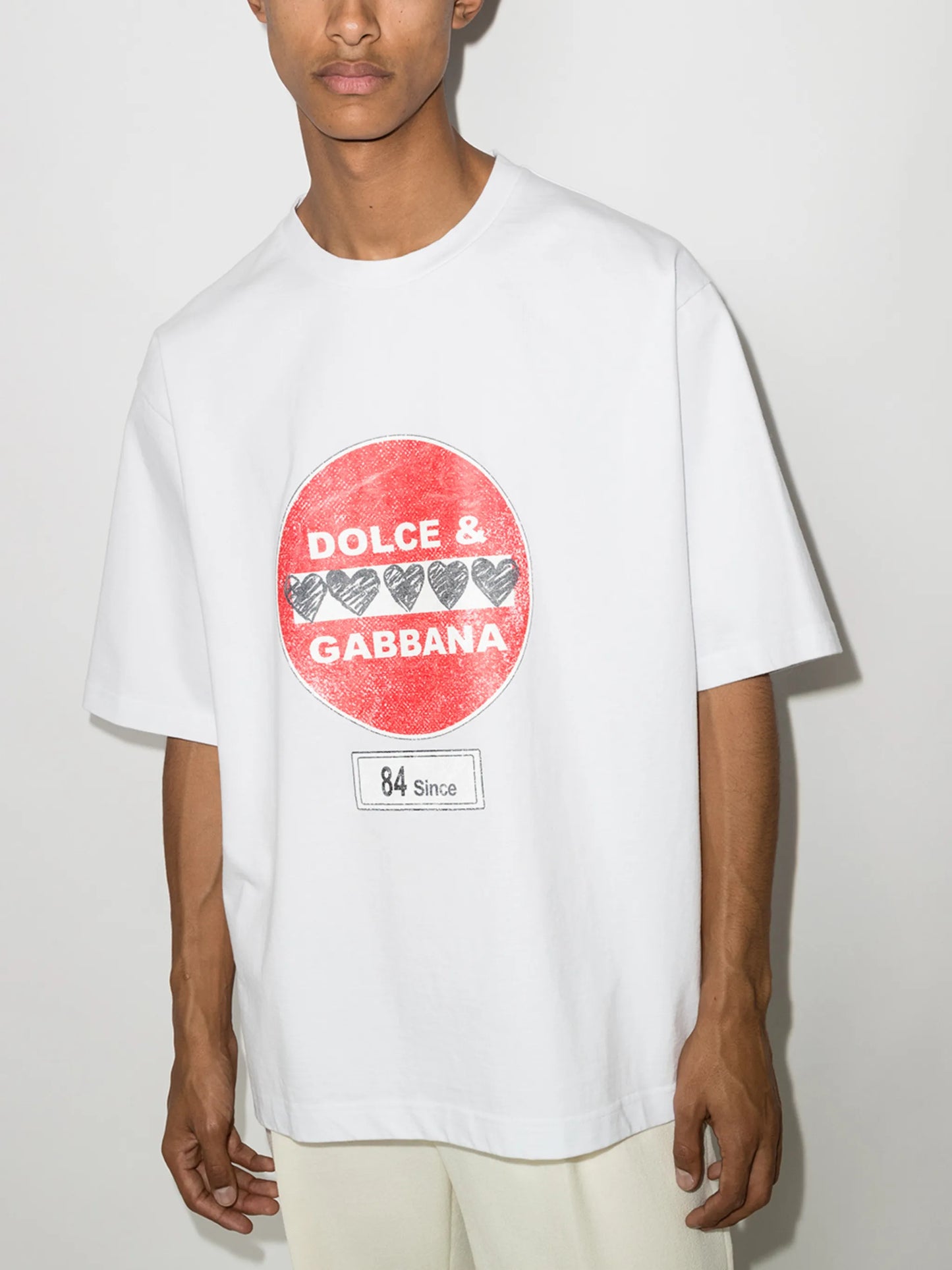 road-sign print T-shirt