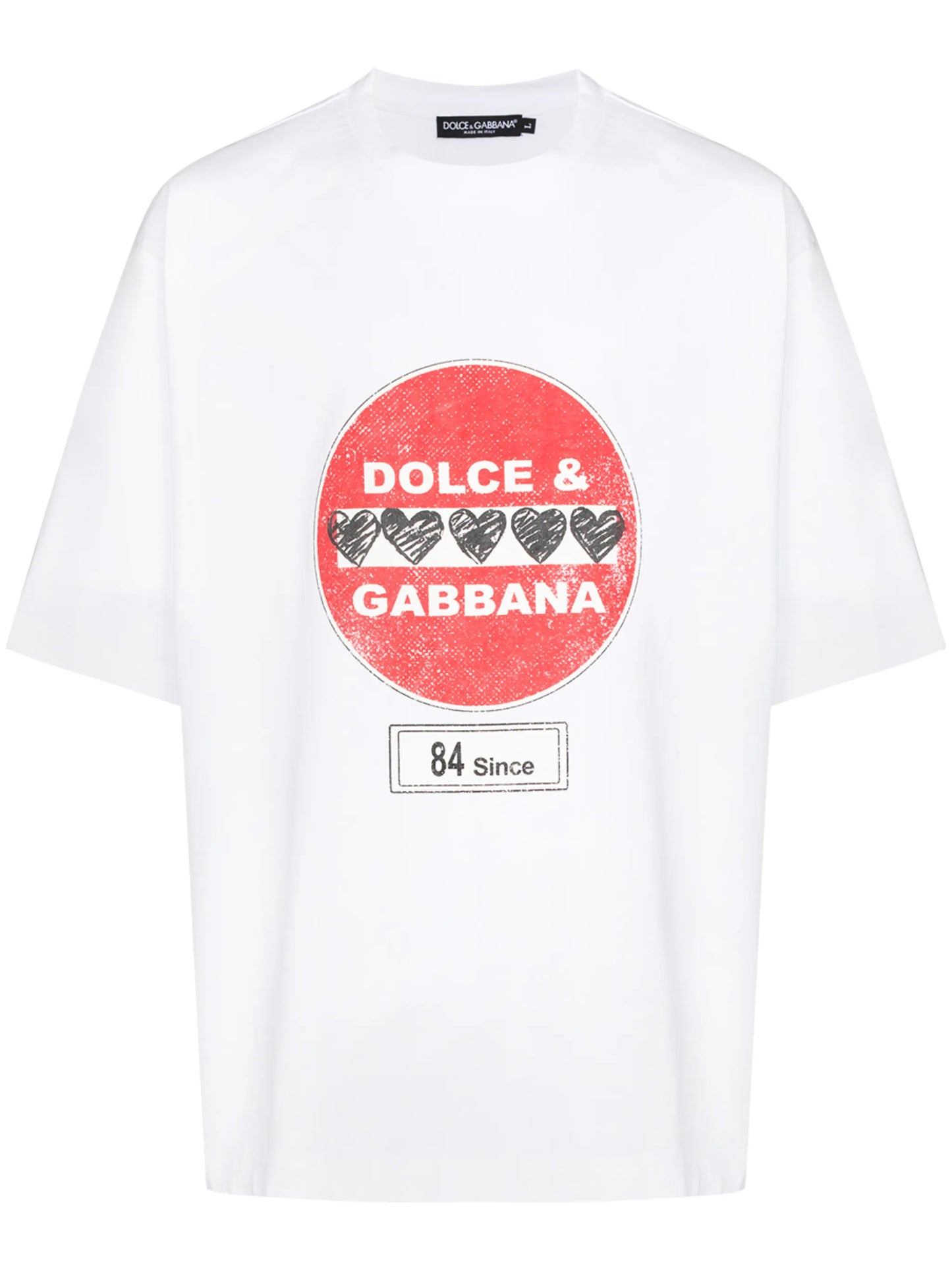 road-sign print T-shirt