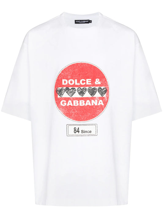 road-sign print T-shirt