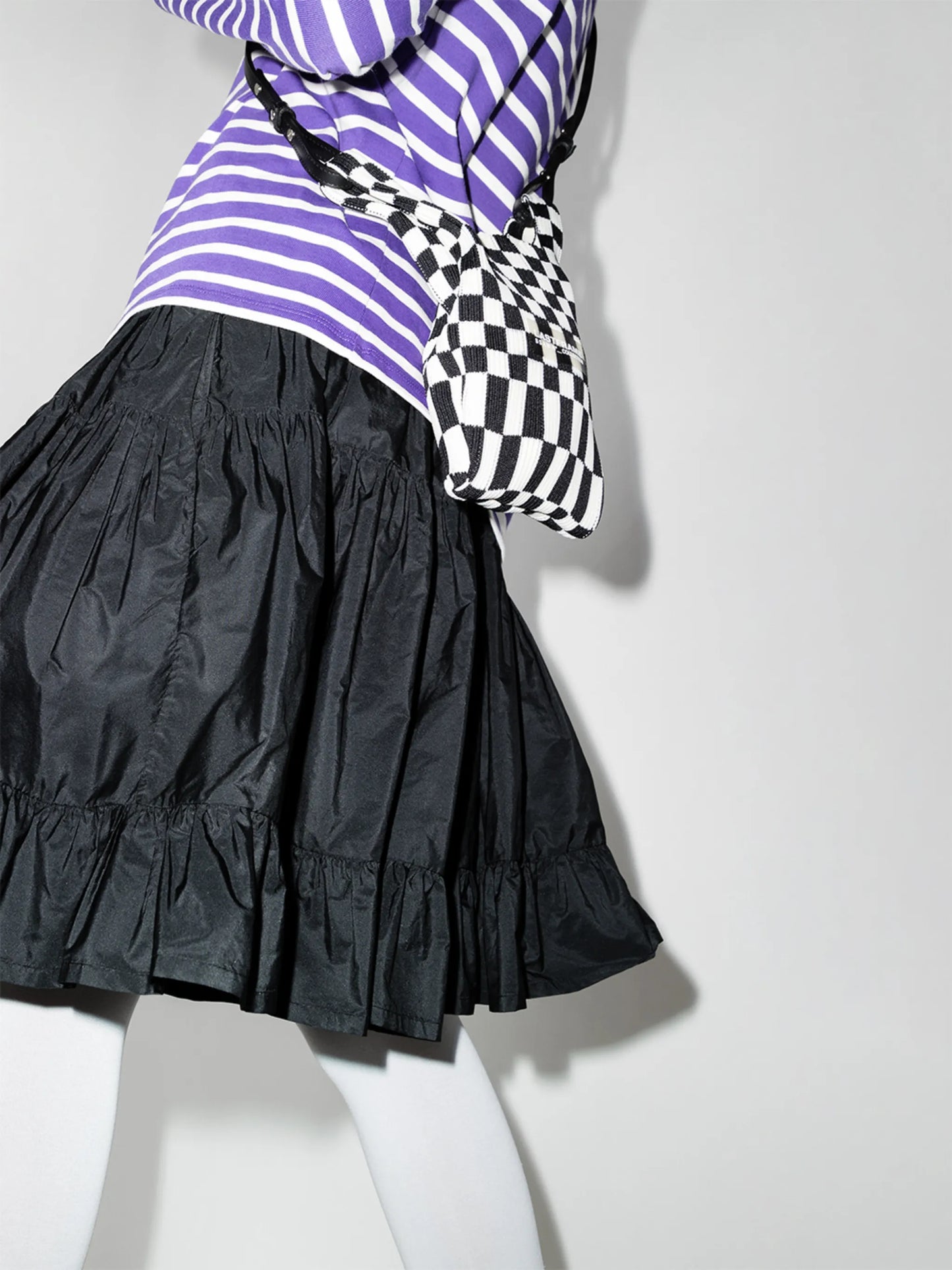 Market Ichimatsu mini tote bag