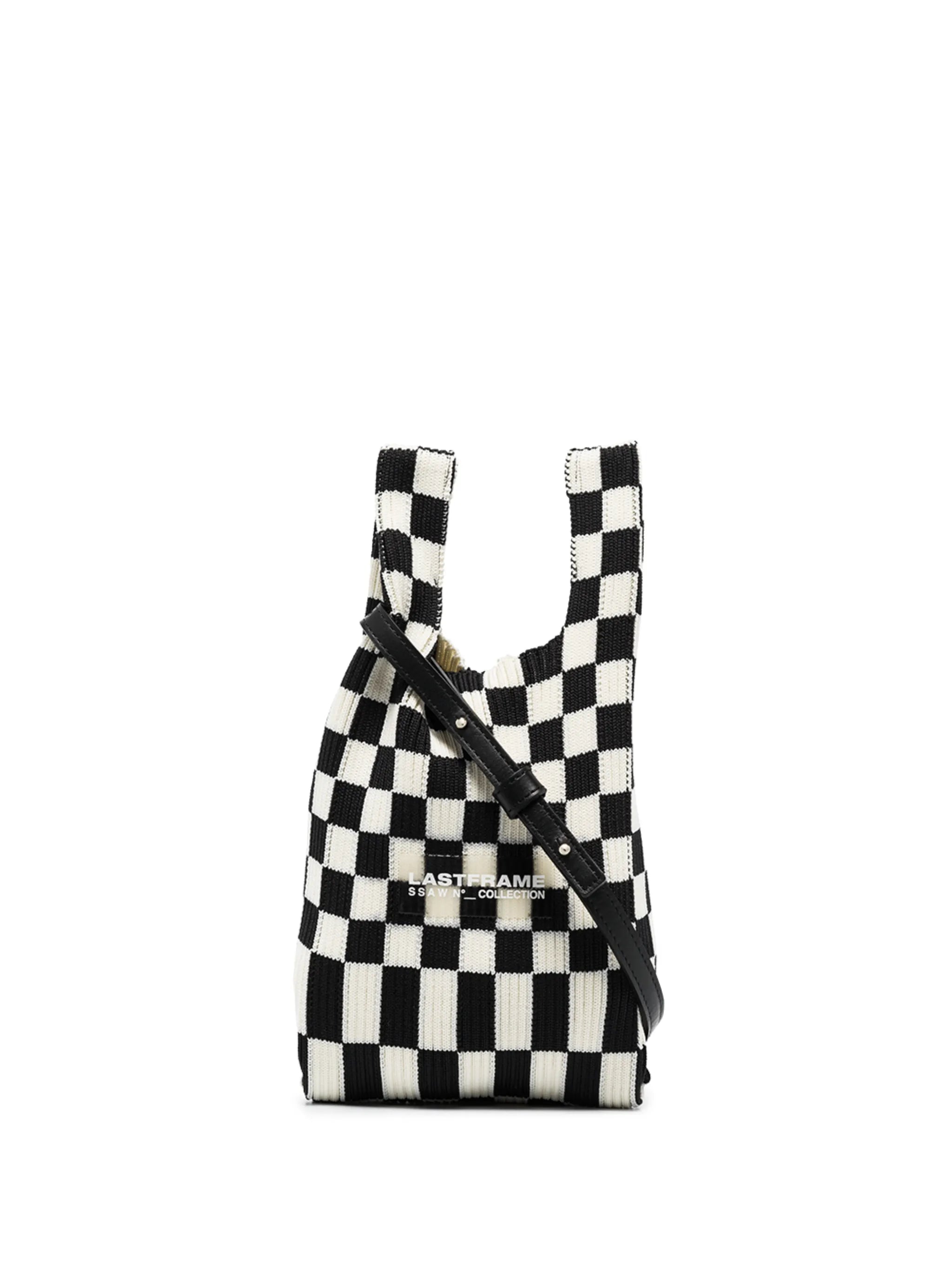 Market Ichimatsu mini tote bag