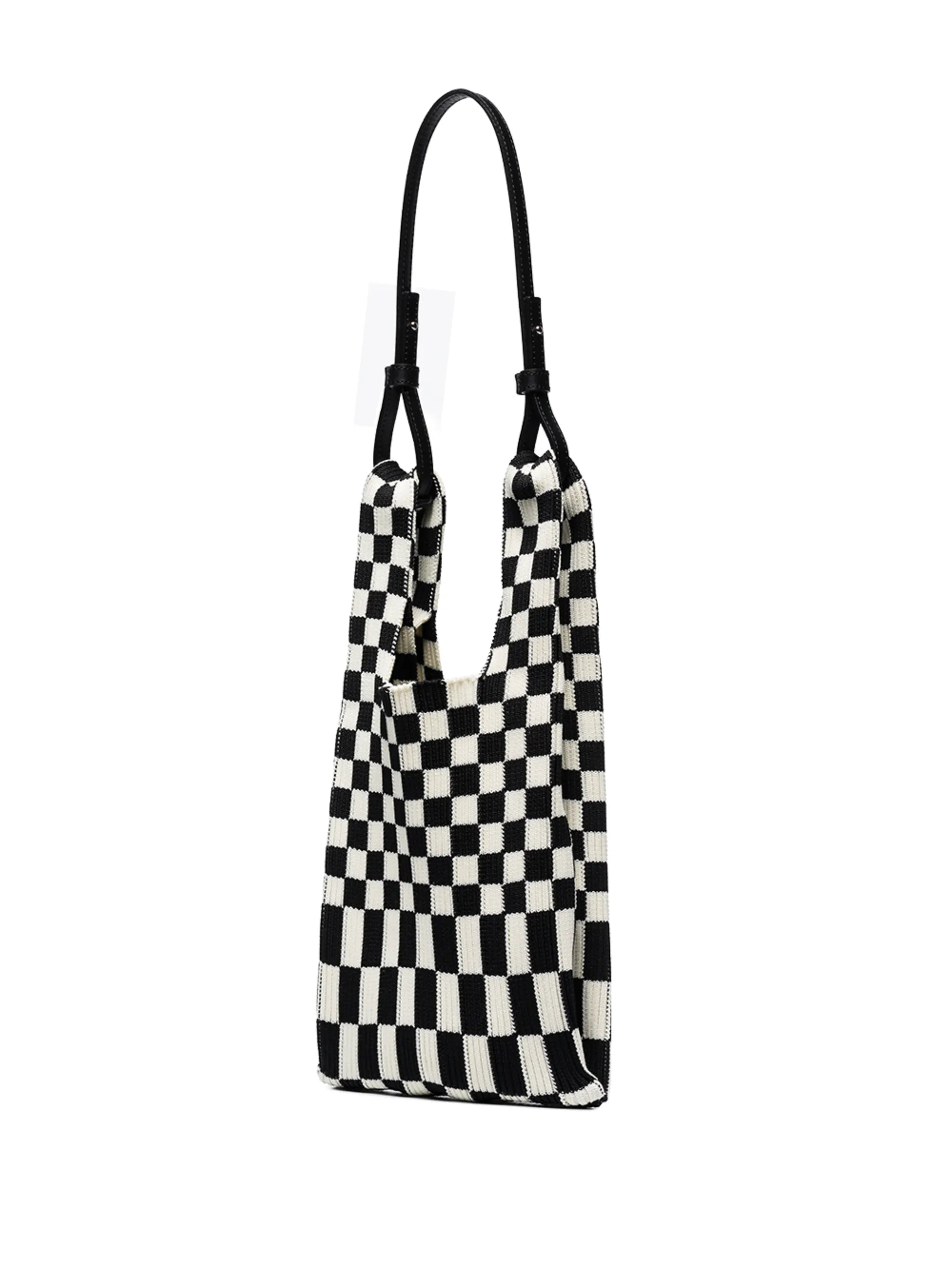 Ichimatsu check-pattern tote bag