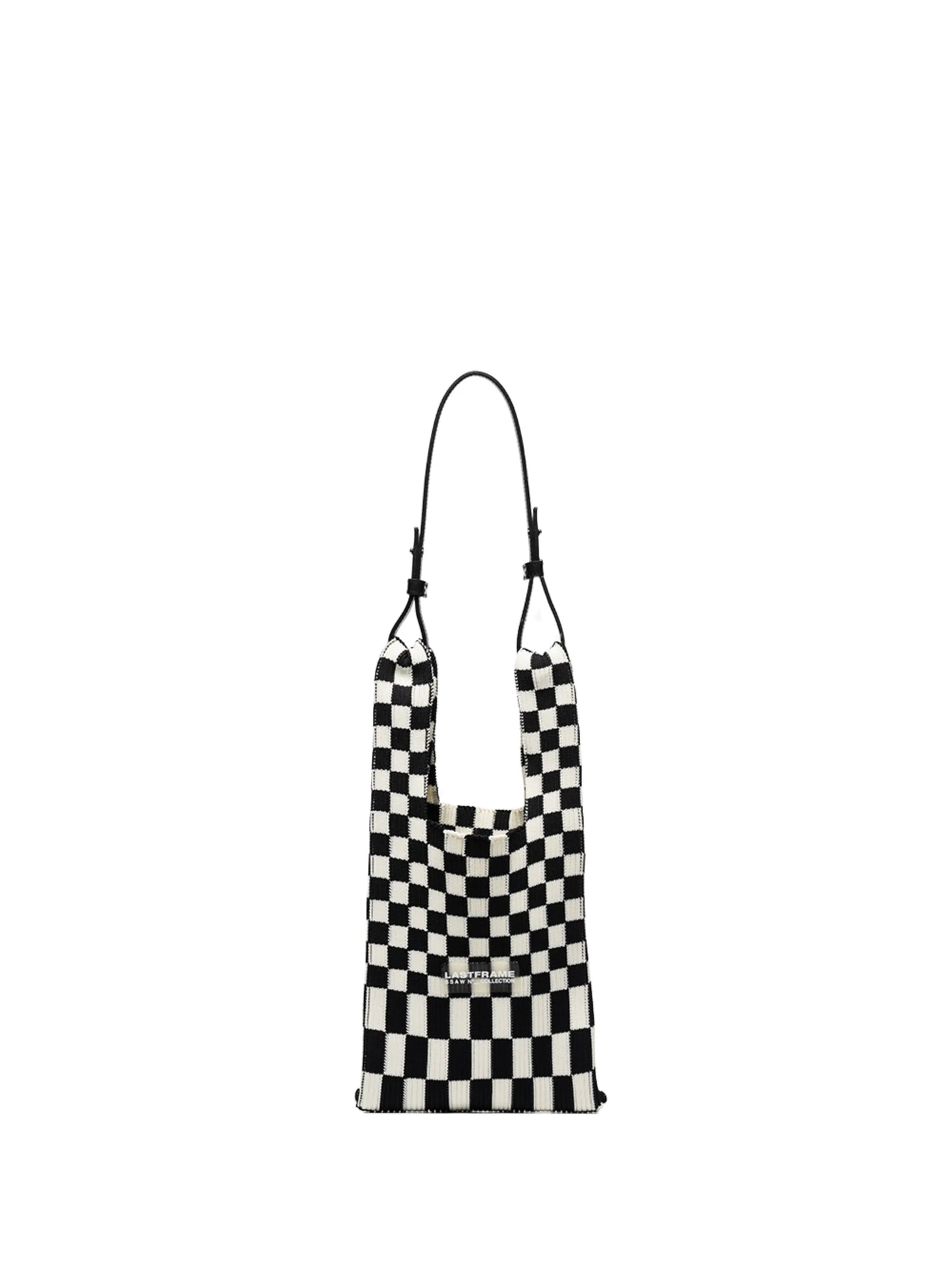 Ichimatsu check-pattern tote bag