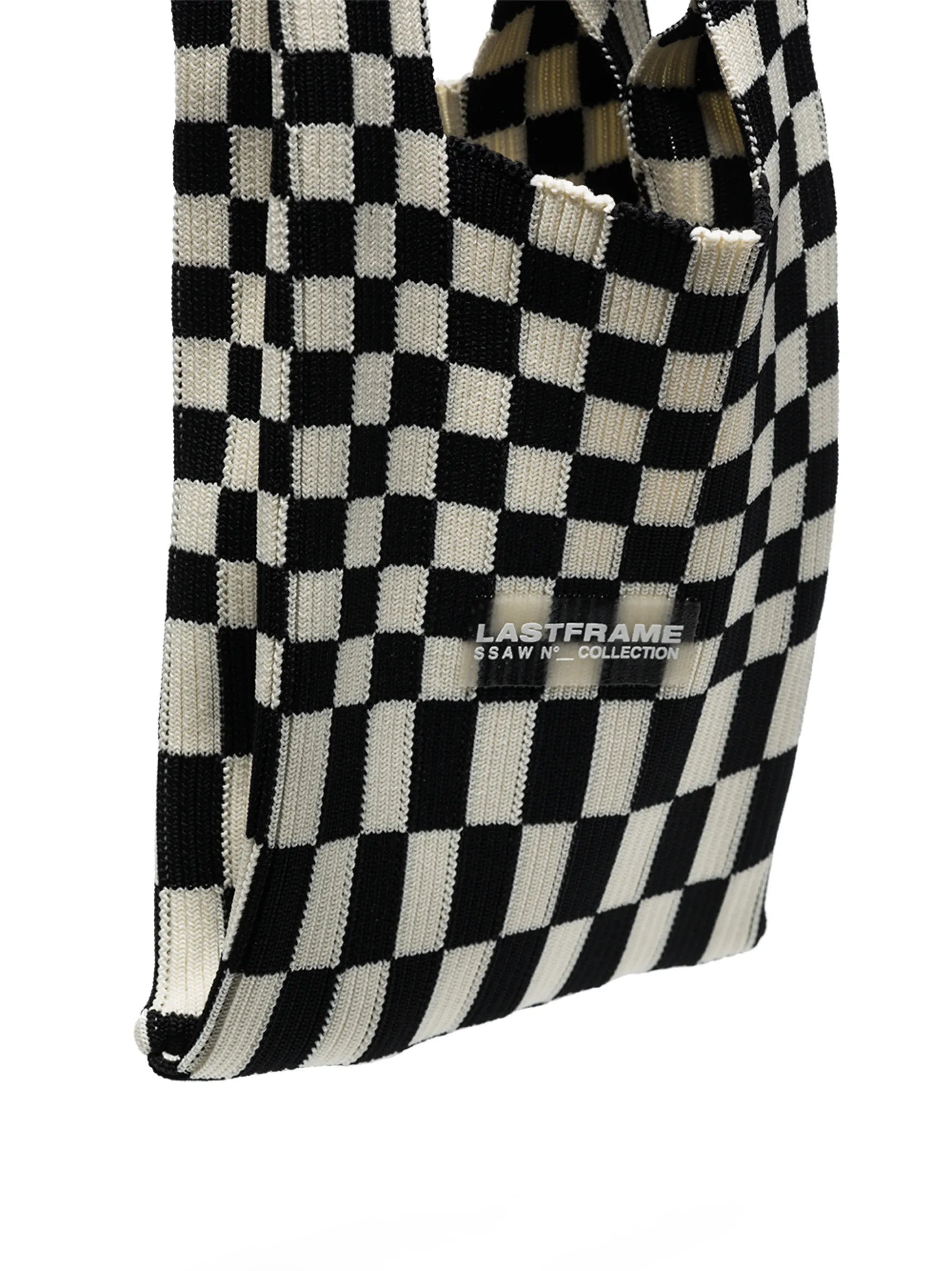 Ichimatsu check-pattern tote bag